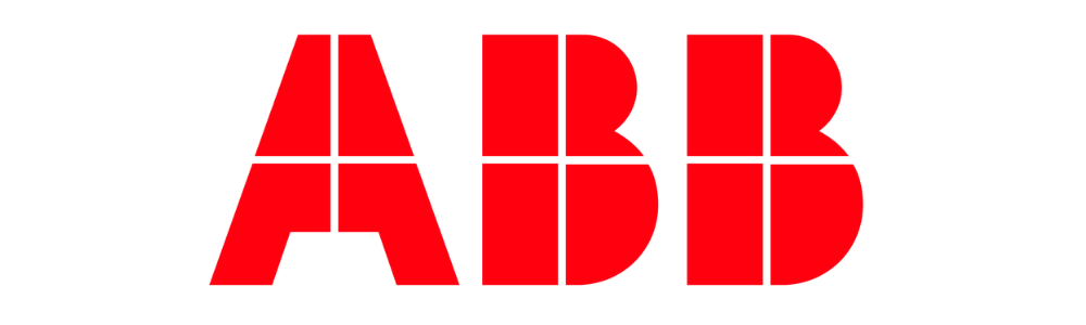 Endurance Carbide partner -Bold red letters spelling 'ABB' on a white background