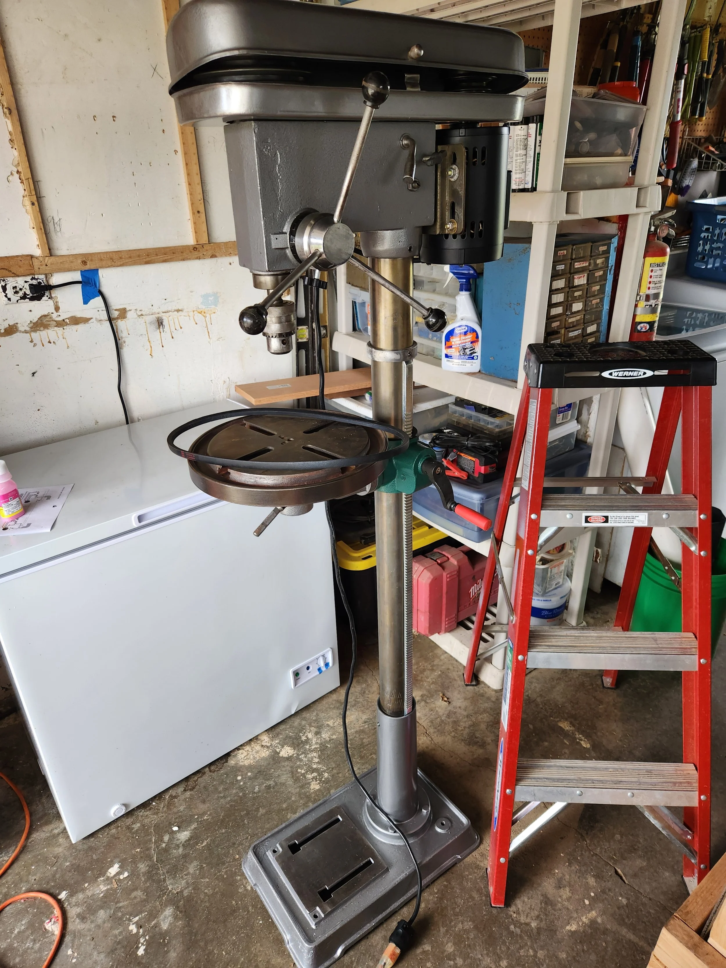 Vintage Sterling Drill Press fully restored and customized