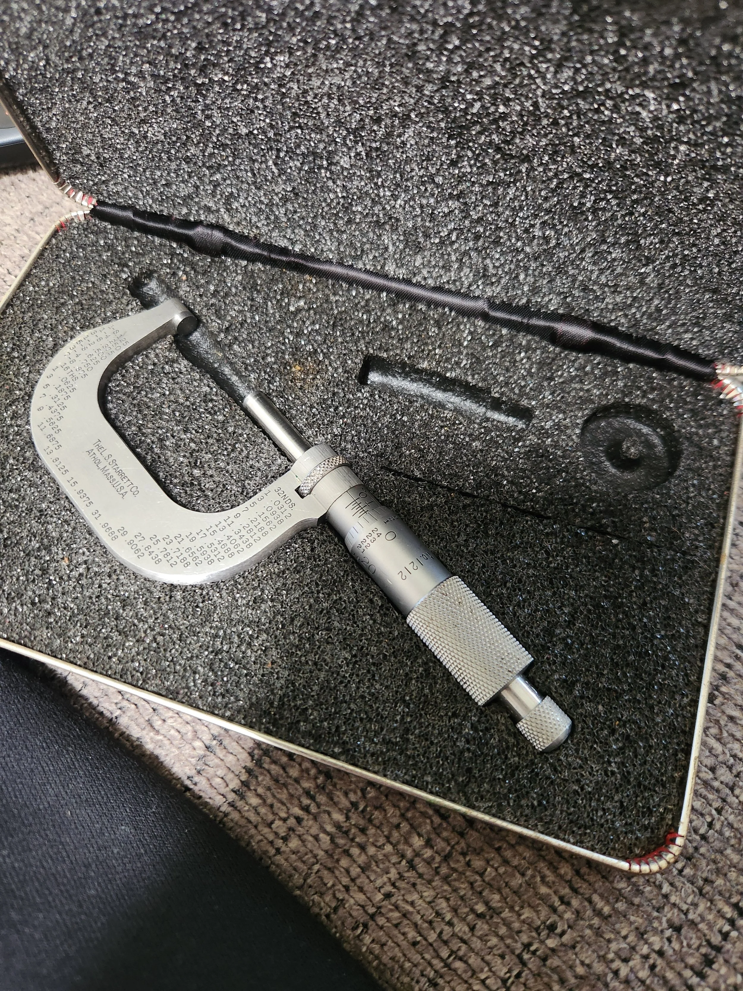 Starrett micrometer in case