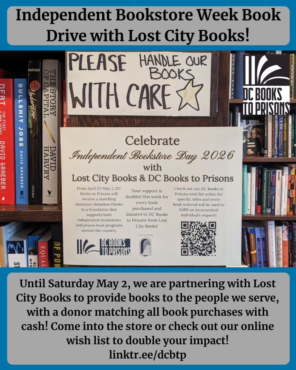 For us, Independent Bookstore Day lasts the whole week! Lost City Books, at 2467 18th Street NW Washington, DC (Adams-Morgan) "is the place for explorers, for deep divers, who want the books they find to take them to a new horizon.&rdquo; Throug
