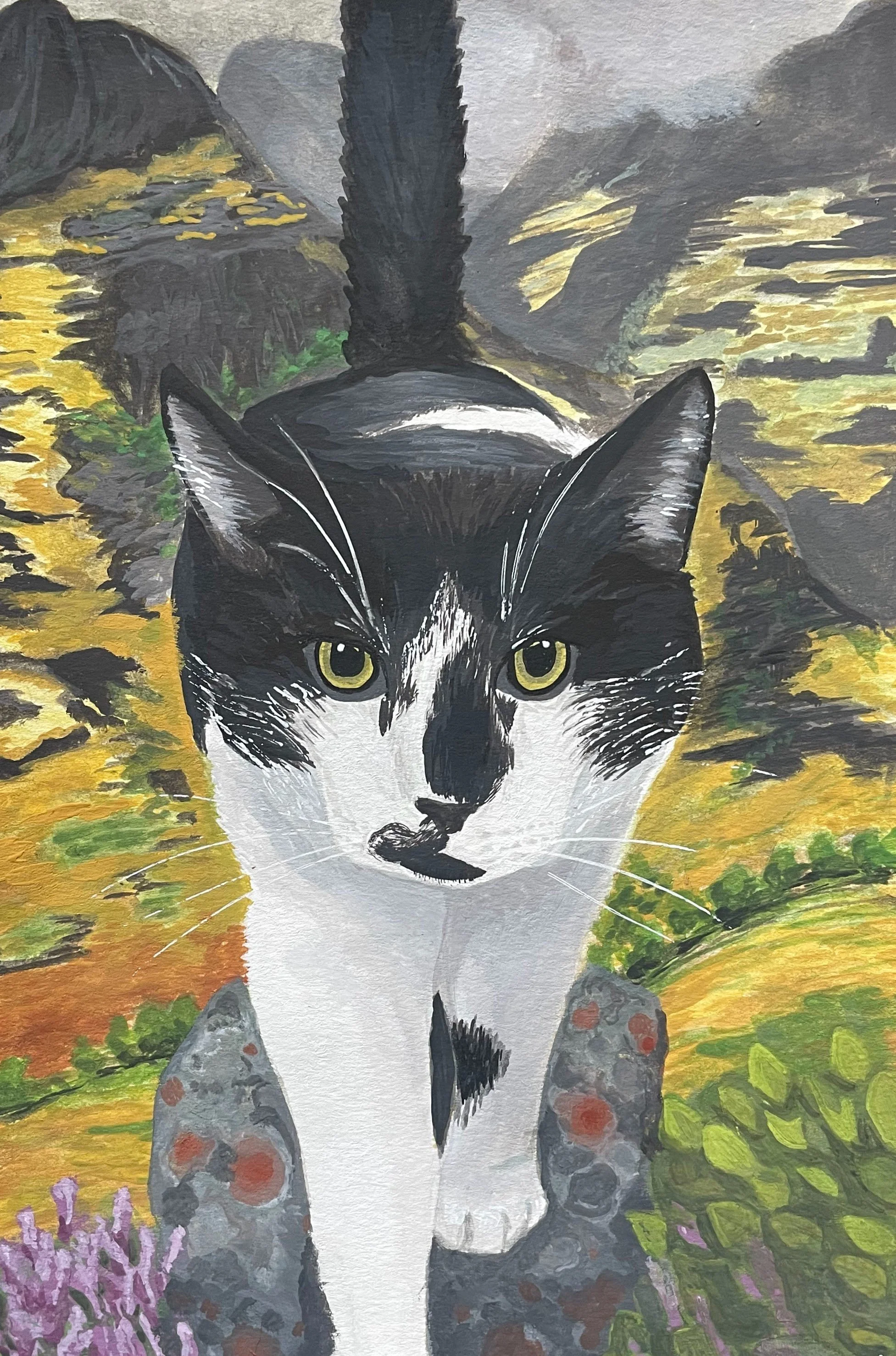 A gouache painting on 6x8 in. paper.