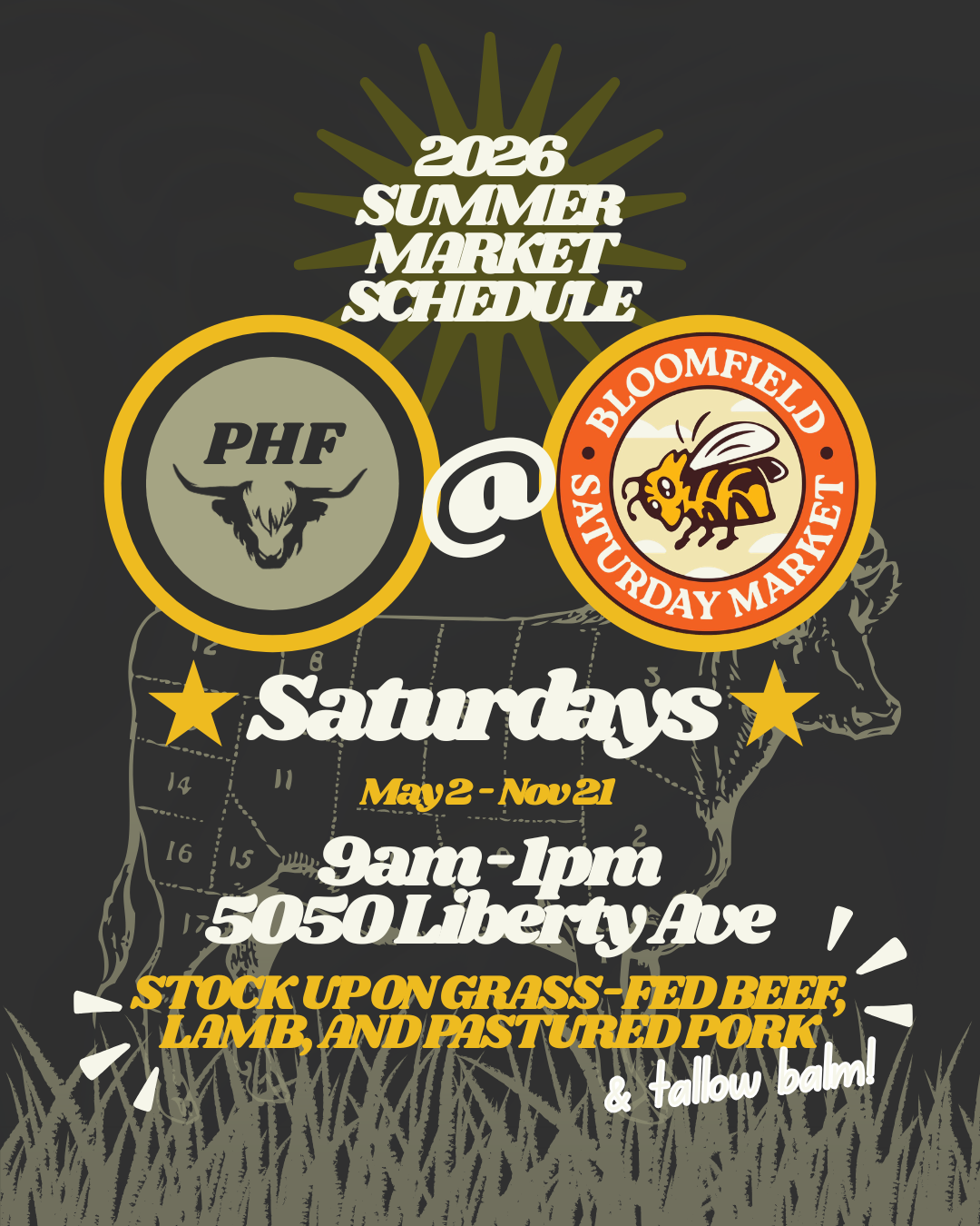 PHF market schedule