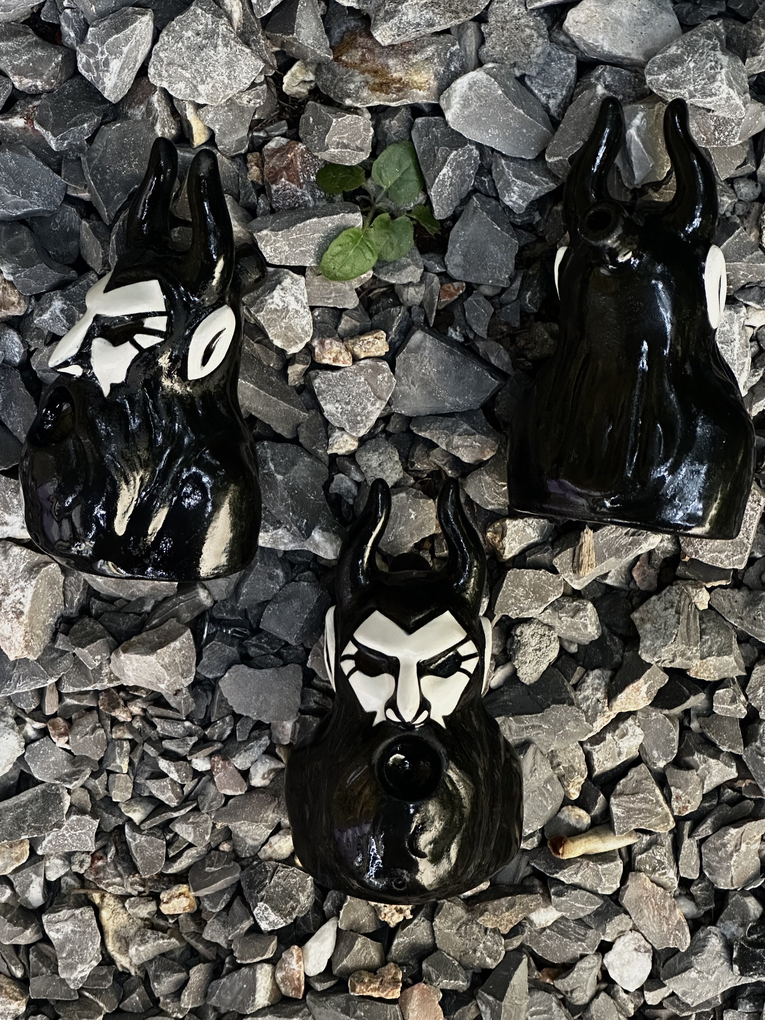 Perfectly Imperfect Dopethrone Electric Wizard Ceramic Pipe by Cutie Pipes