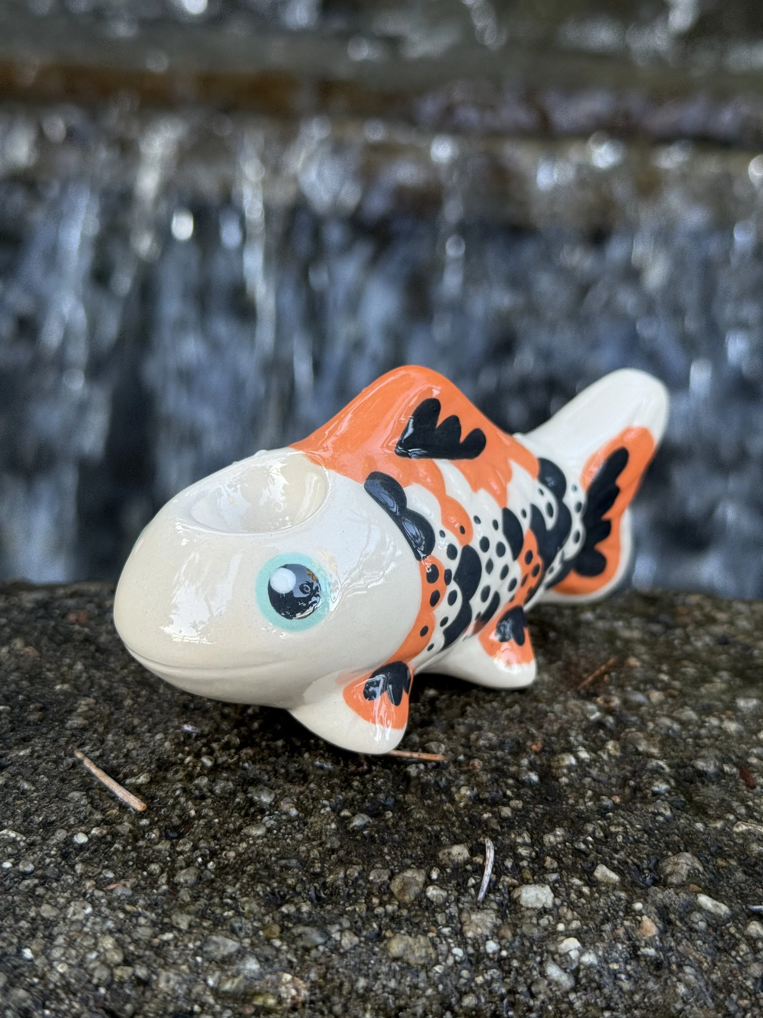 NEW! Koi Fish Cutie Handmade Ceramic Pipe by Cutie Pipes