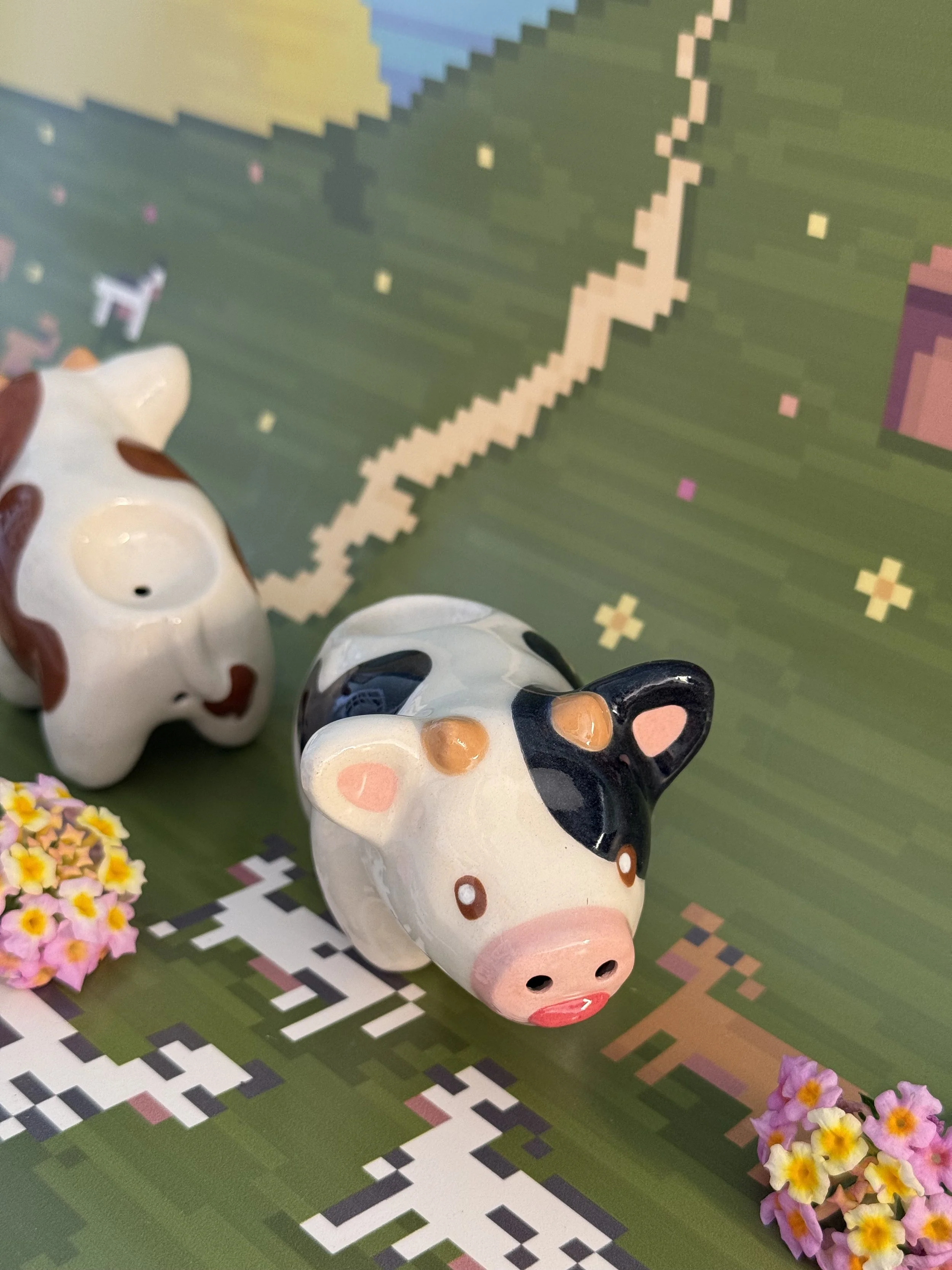 NEW! Cow Cutie Handmade Ceramic Pipe by Cutie Pipe