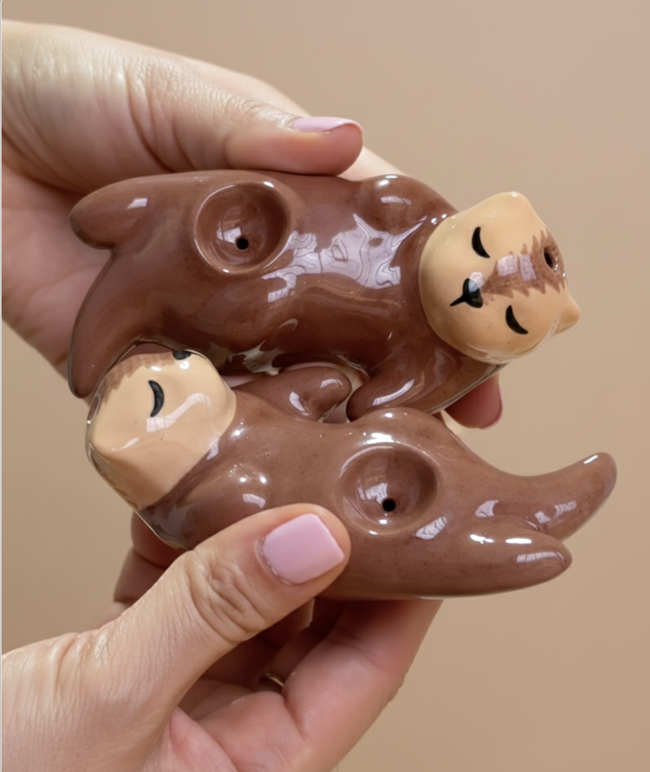 Significant Otter Ceramic Pipe by Cutie Pipes