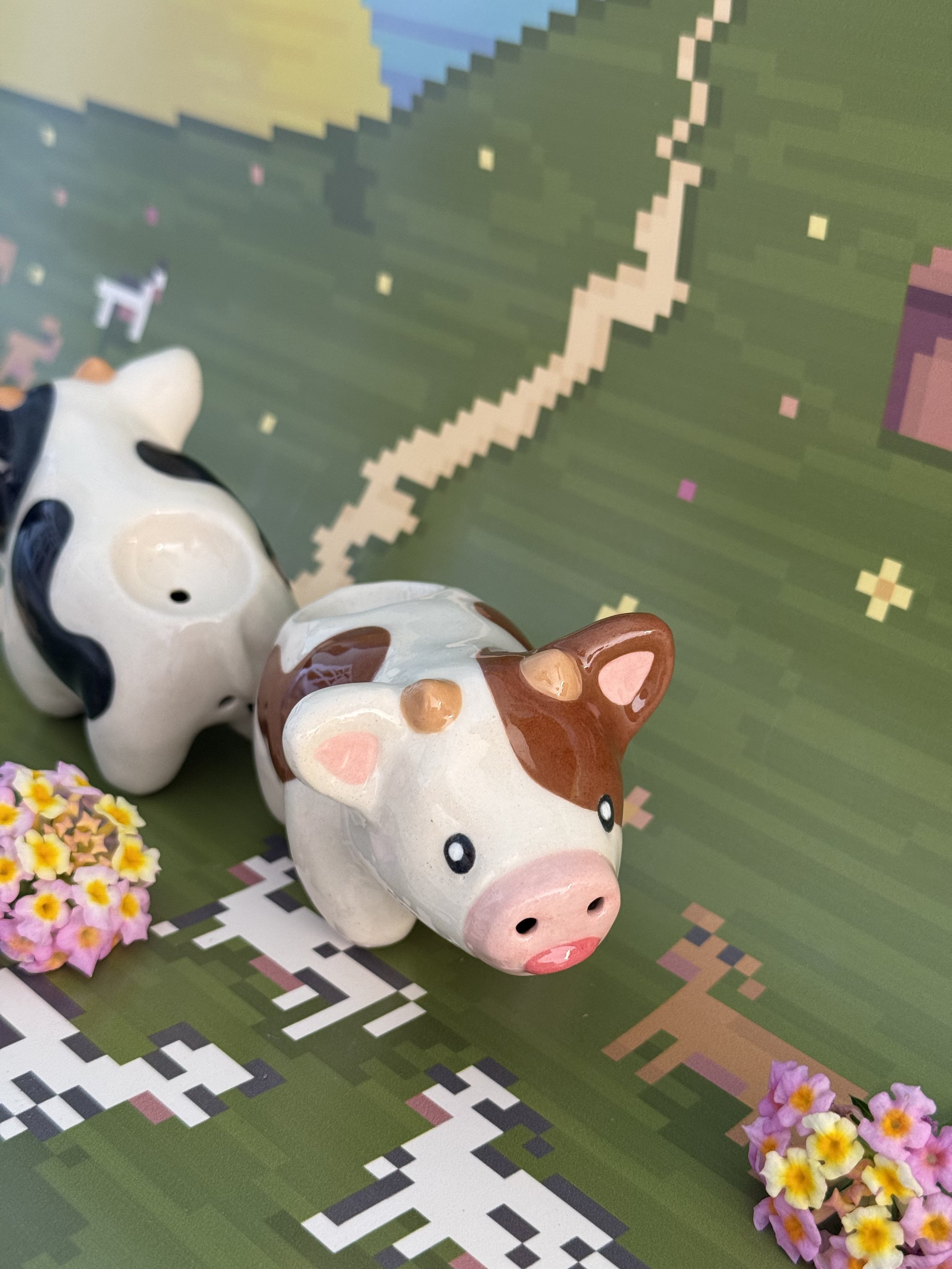 NEW! Cow Cutie Handmade Ceramic Pipe by Cutie Pipe