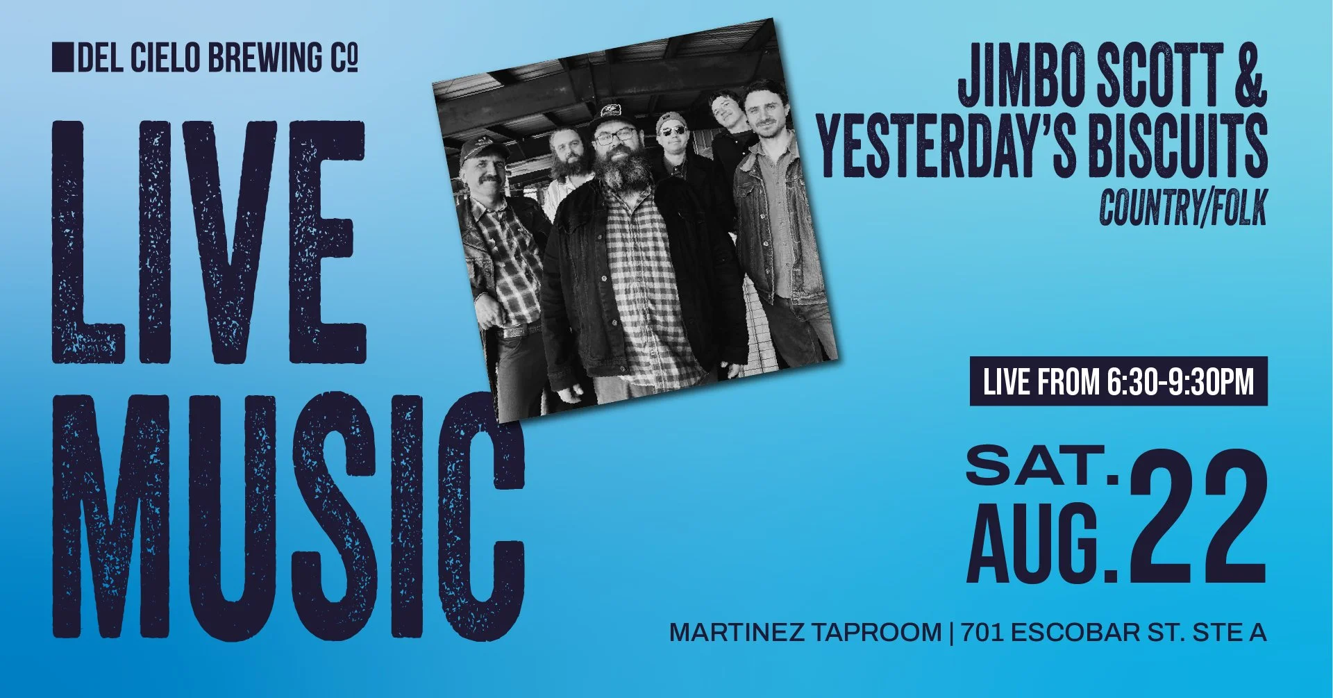 Live Music // Jimbo Scott & Yesterday's Biscuits