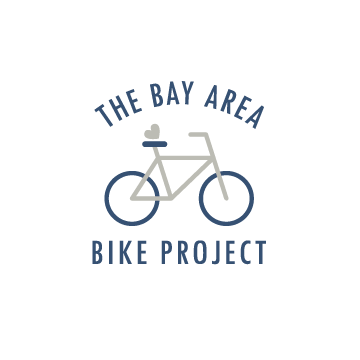 Logo of The Bay Area Bike Project featuring a bicycle with text above and below.