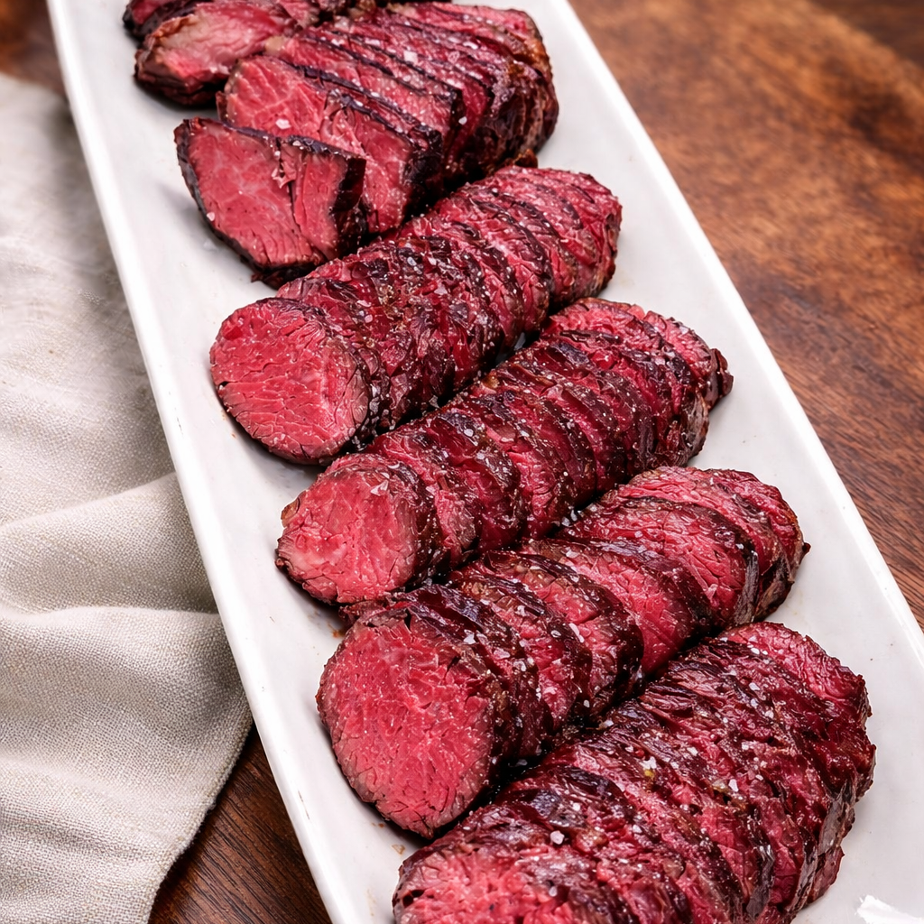 Perfectly grilled premium steak cuts, sliced and served for sharing.