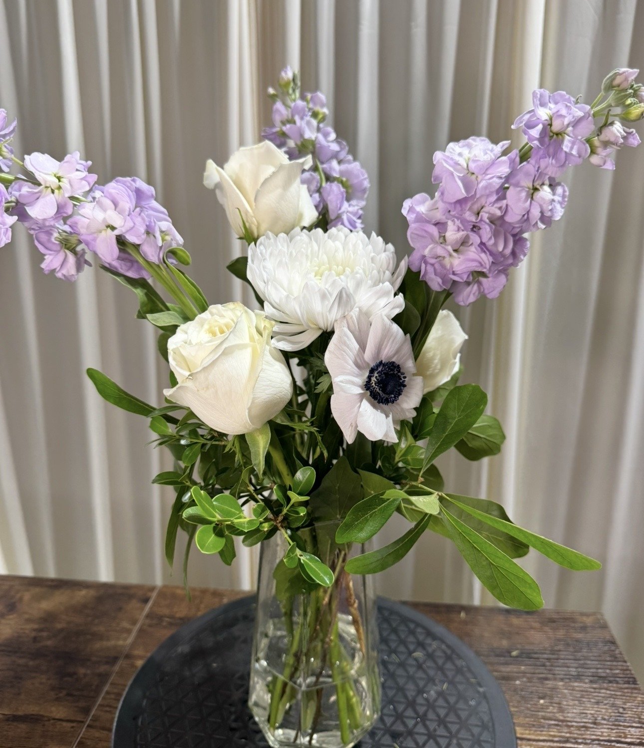 Lush cooler clean out bouquet by Central Louisiana florist The Bloom Barn.