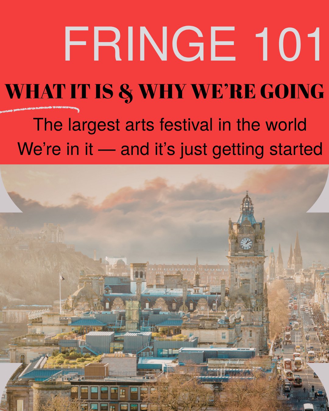 What is Edinburgh Fringe? The world&rsquo;s largest arts festival &mdash; and we&rsquo;re heading into it after our NYC run.⁠
⁠
#edfringe #59E59 #NYCtheatre #EdinburghFringe #TheatreFestival #LiveArts #Fringe2026⁠
⁠
Meet the cast &rarr; https://www.t