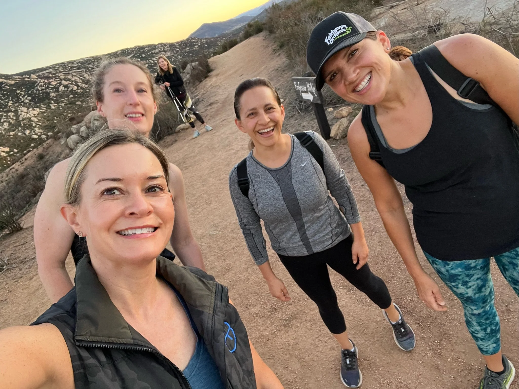 Morning hikes with friends!