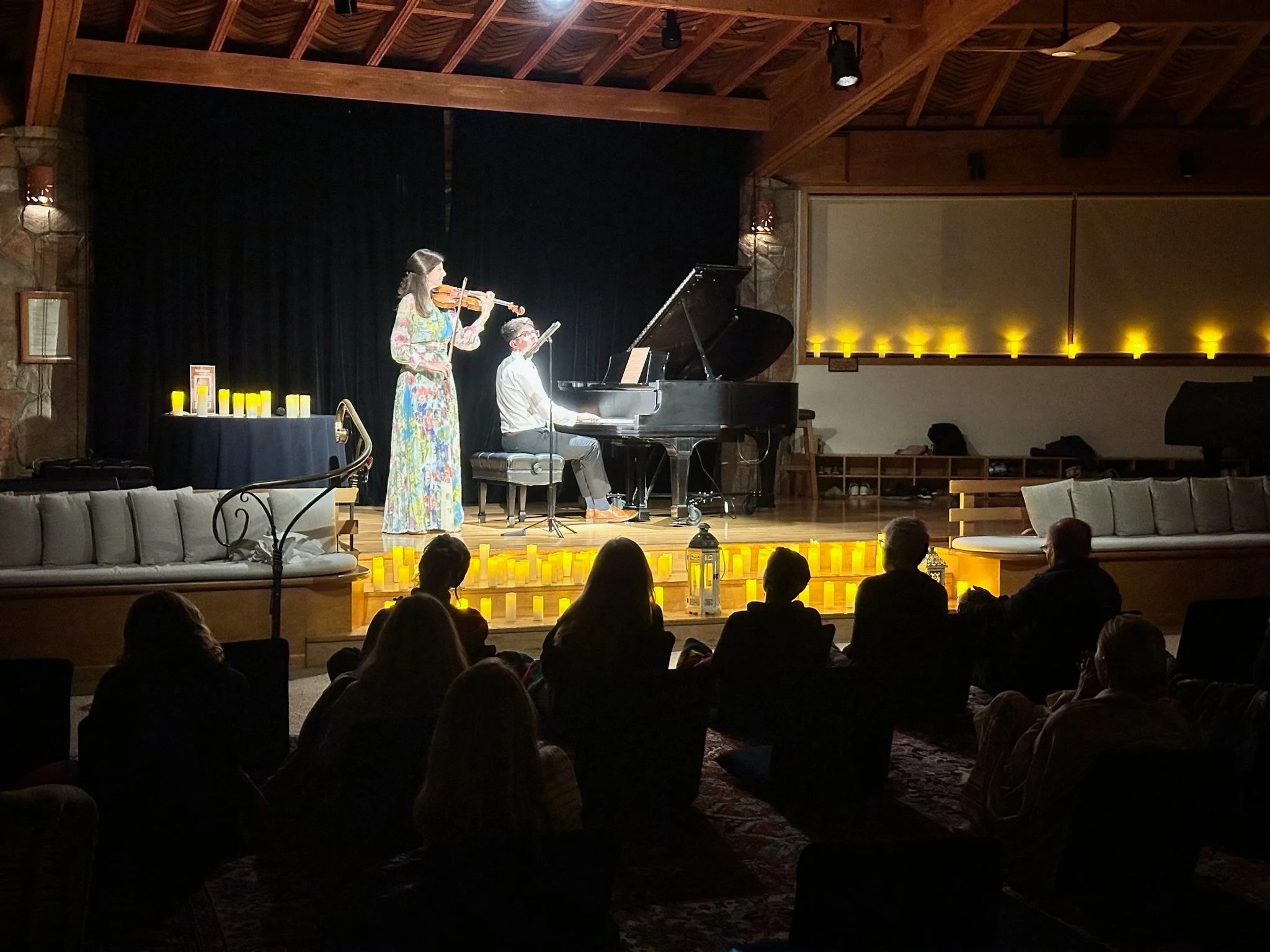 Beautiful candle light concerts at the Oak Tree