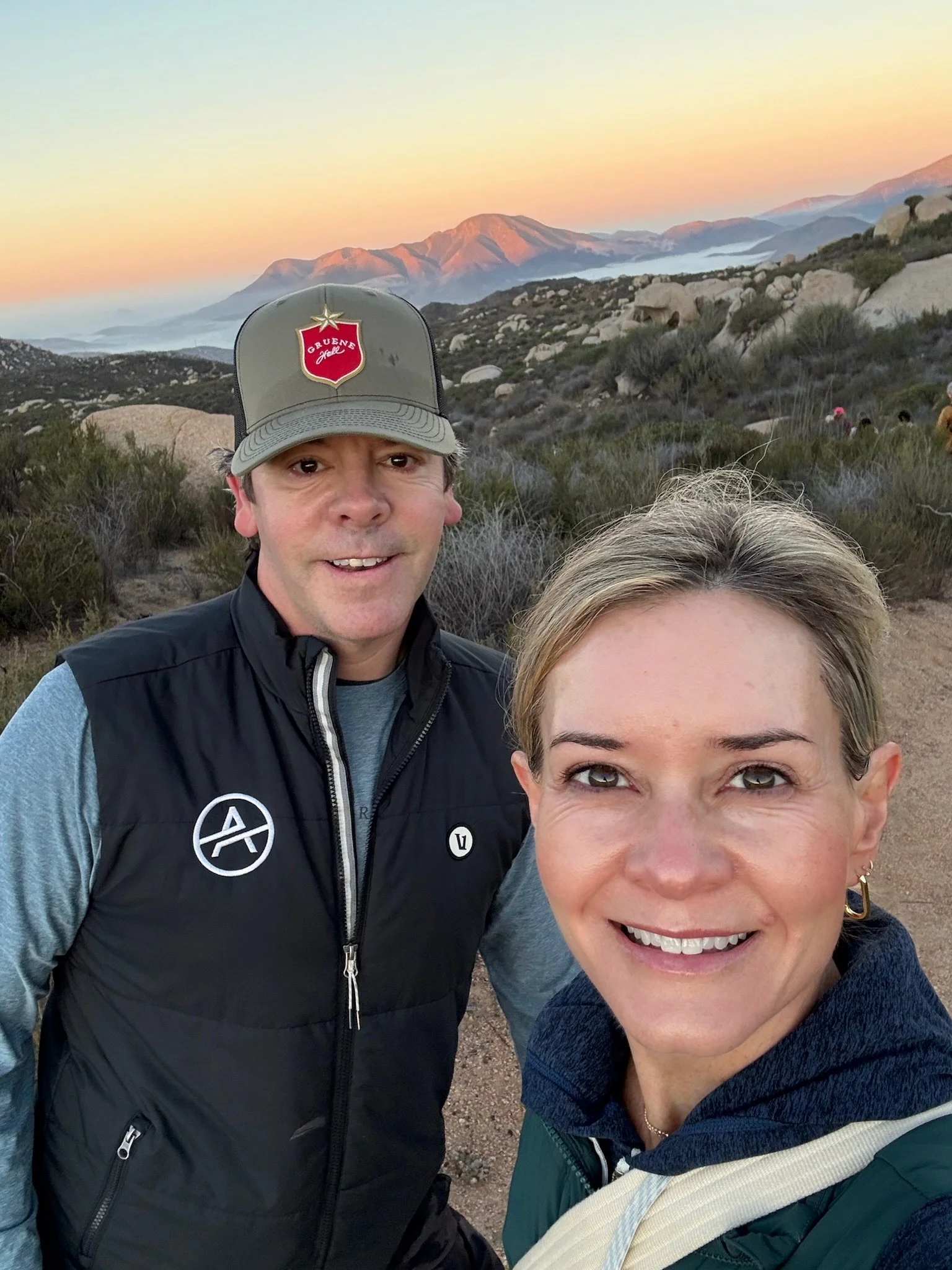 Tony & Erin on a sunrise hike on Mt Kuchumaa