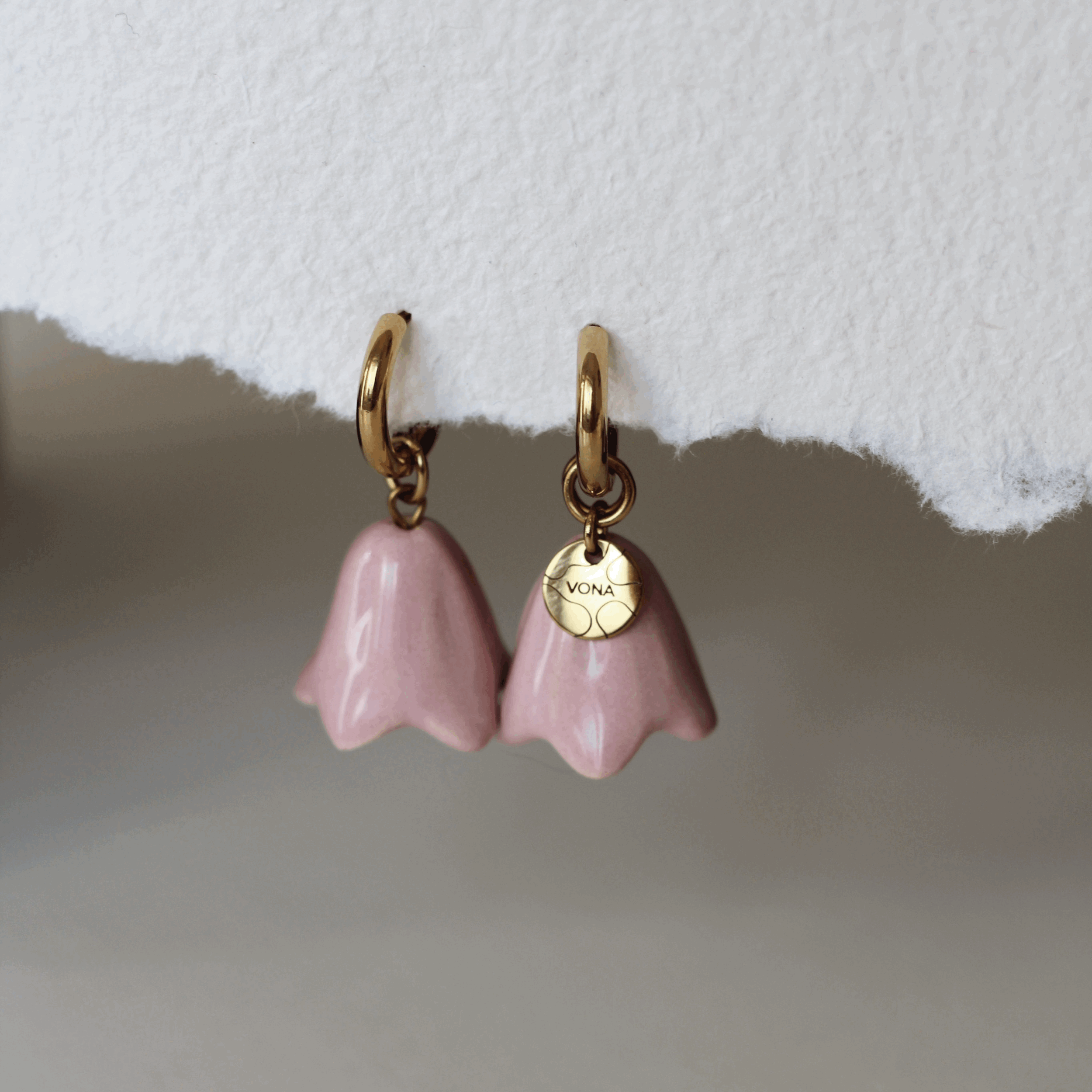 Luma Bell Drops light pink (golden)