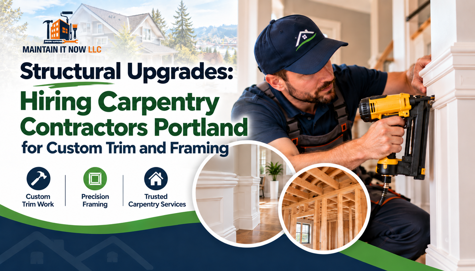 Hiring Carpentry Contractors Portland for Custom Trim and Framing
