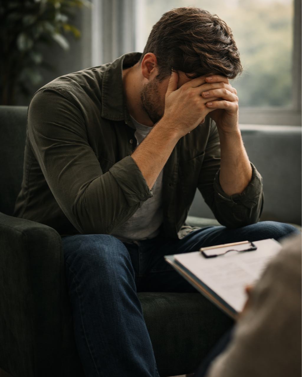 Mental health counseling for men struggling with anxiety, depression, OCD, ADHD, and purpose
