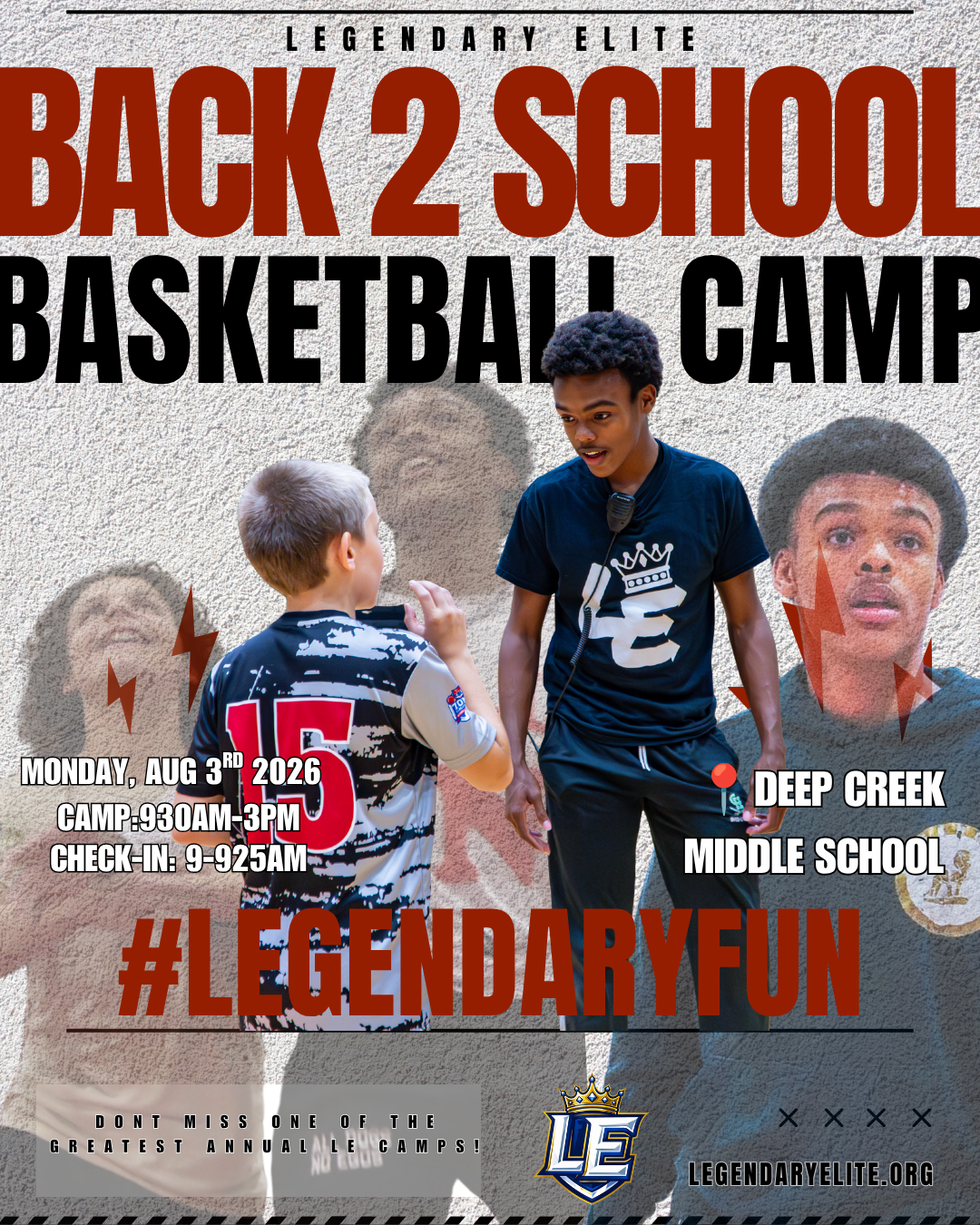LE Back 2 School Basketball Camp