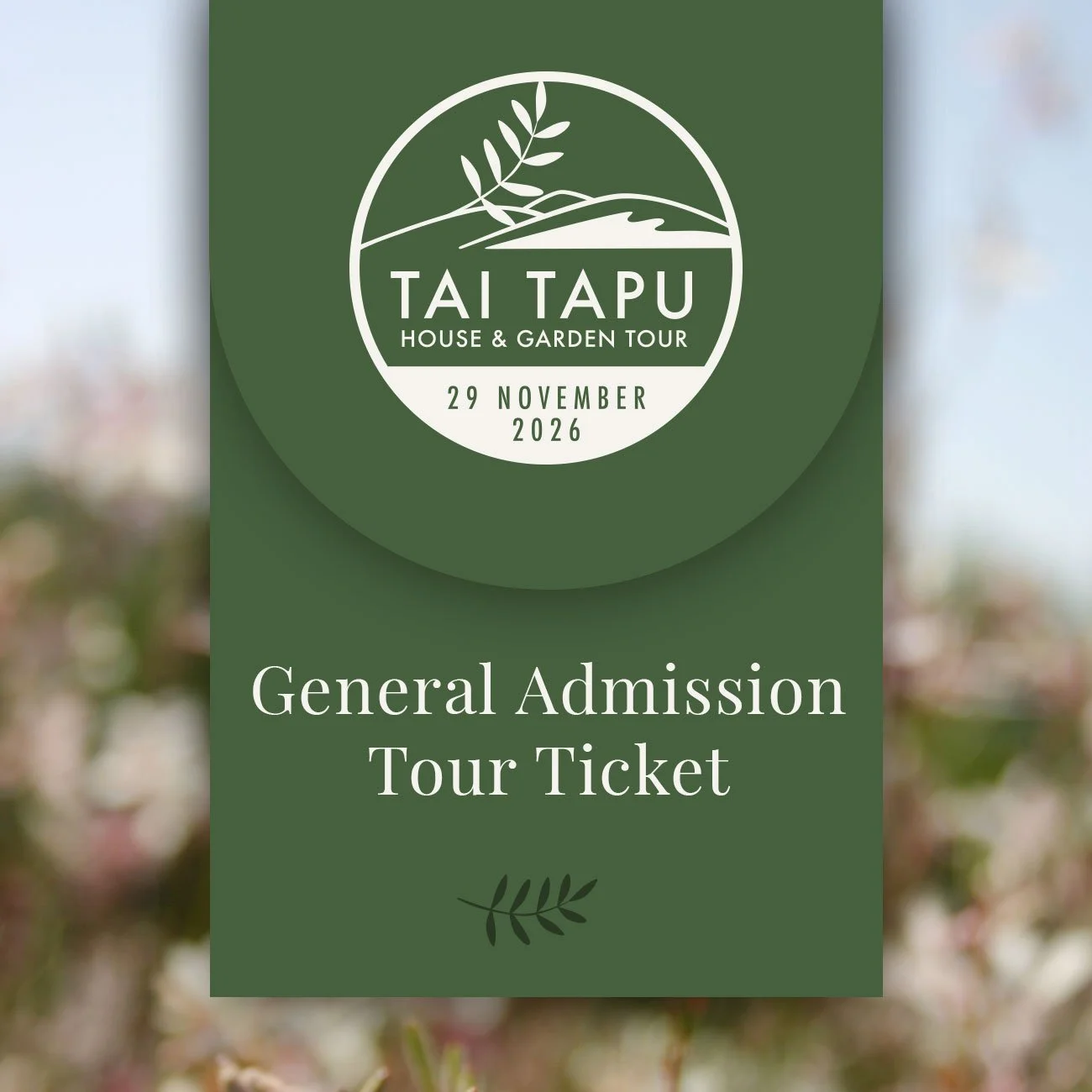 General Admission Tour Ticket 2026