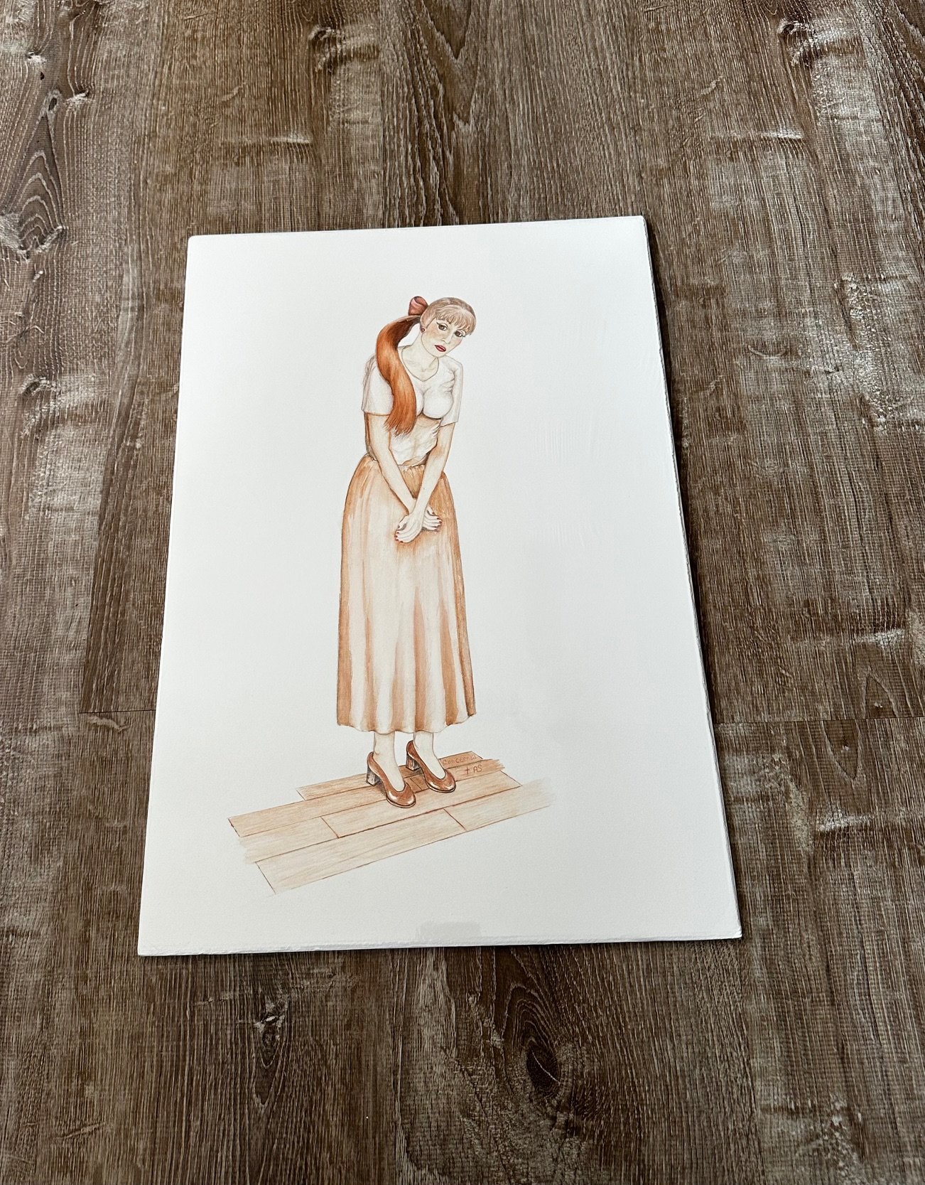 "Concerned Vintage Woman"