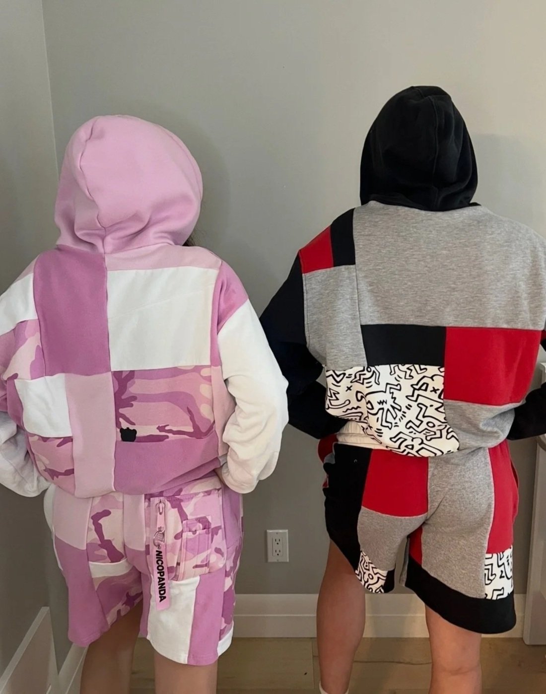 Girlie pop camo & Red doodles