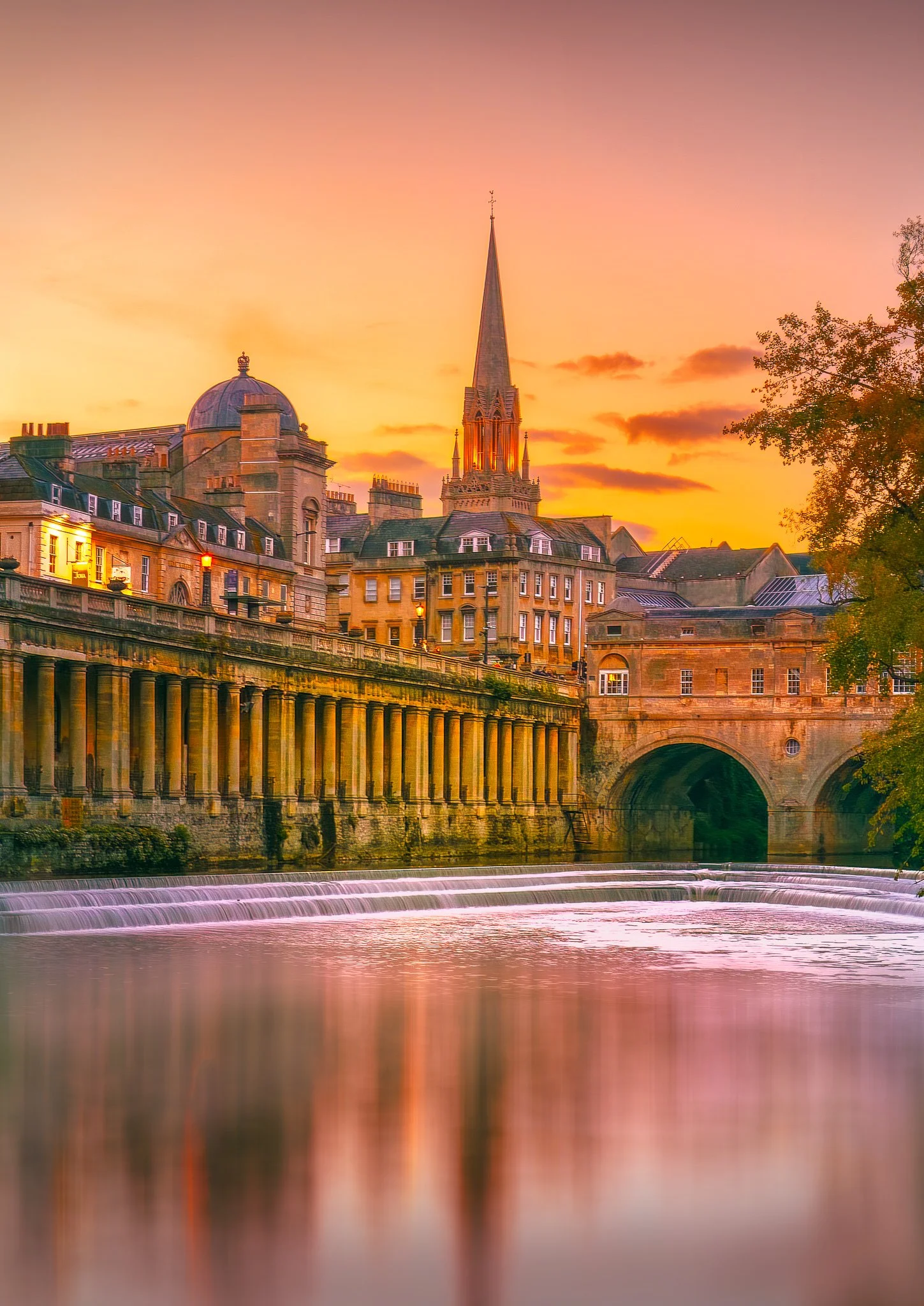reflections of bath in the golden hour.jpg