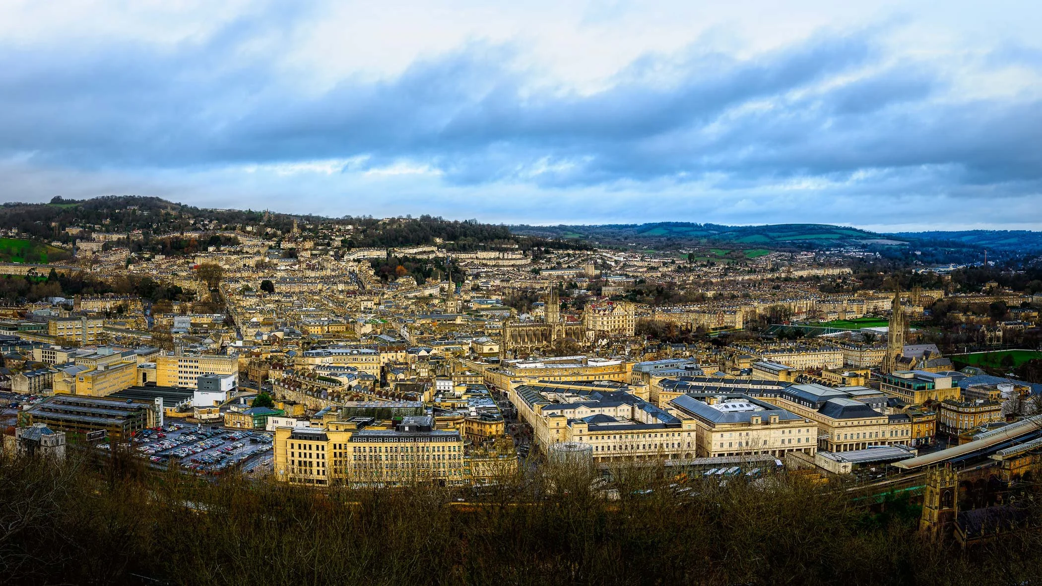 Panoramic image of the city of Bath