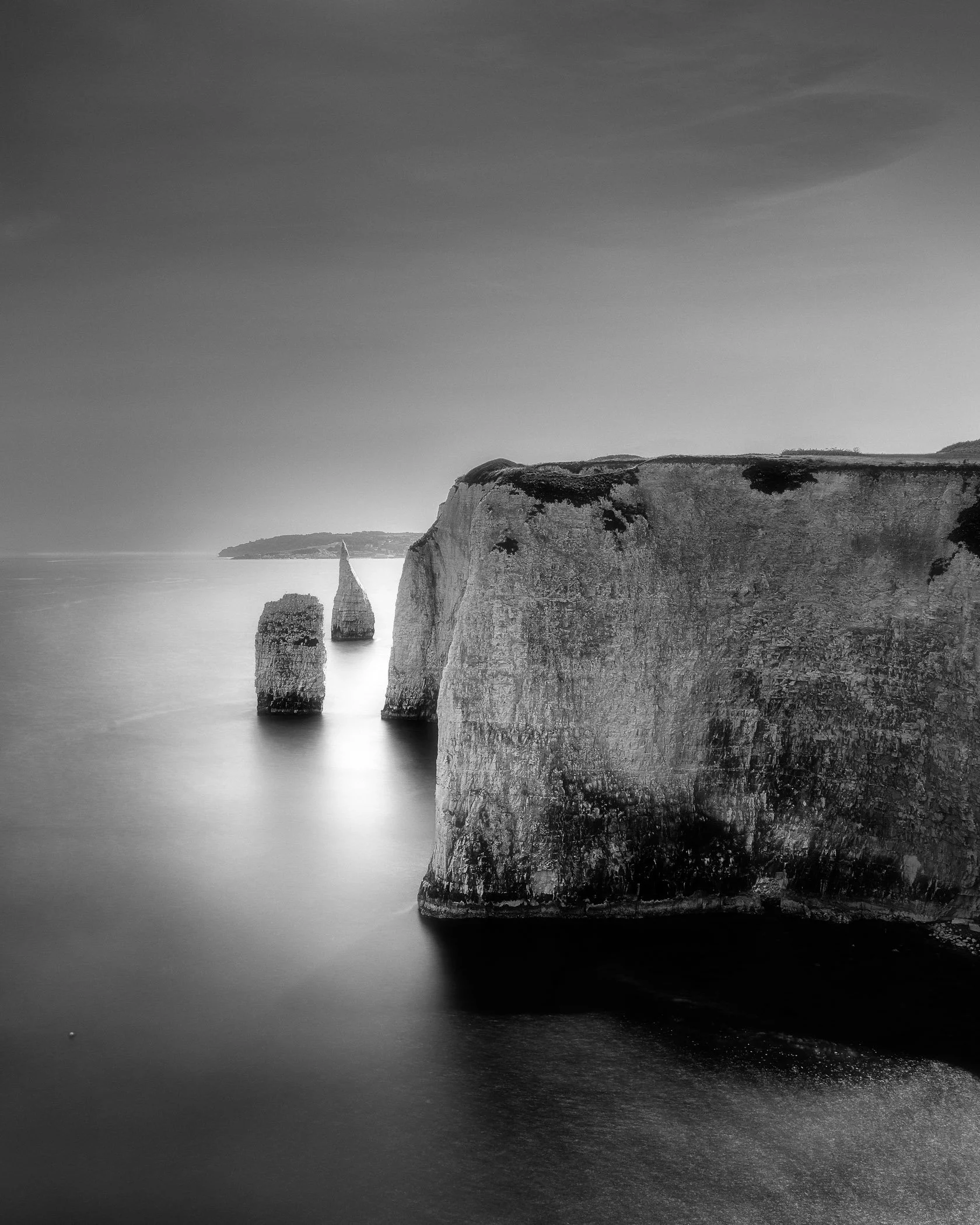 Sea Stacks A dramatic coastal view framing isolated rock stacks rising above the coastal waters.