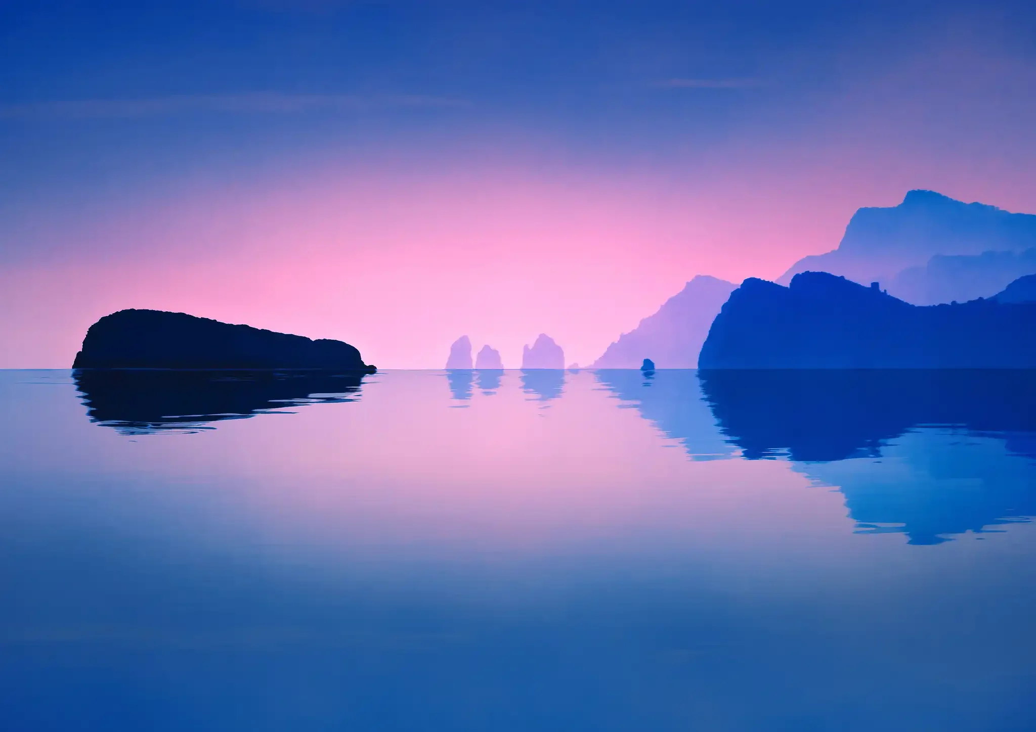 A dreamy image of the Amalfi Coast