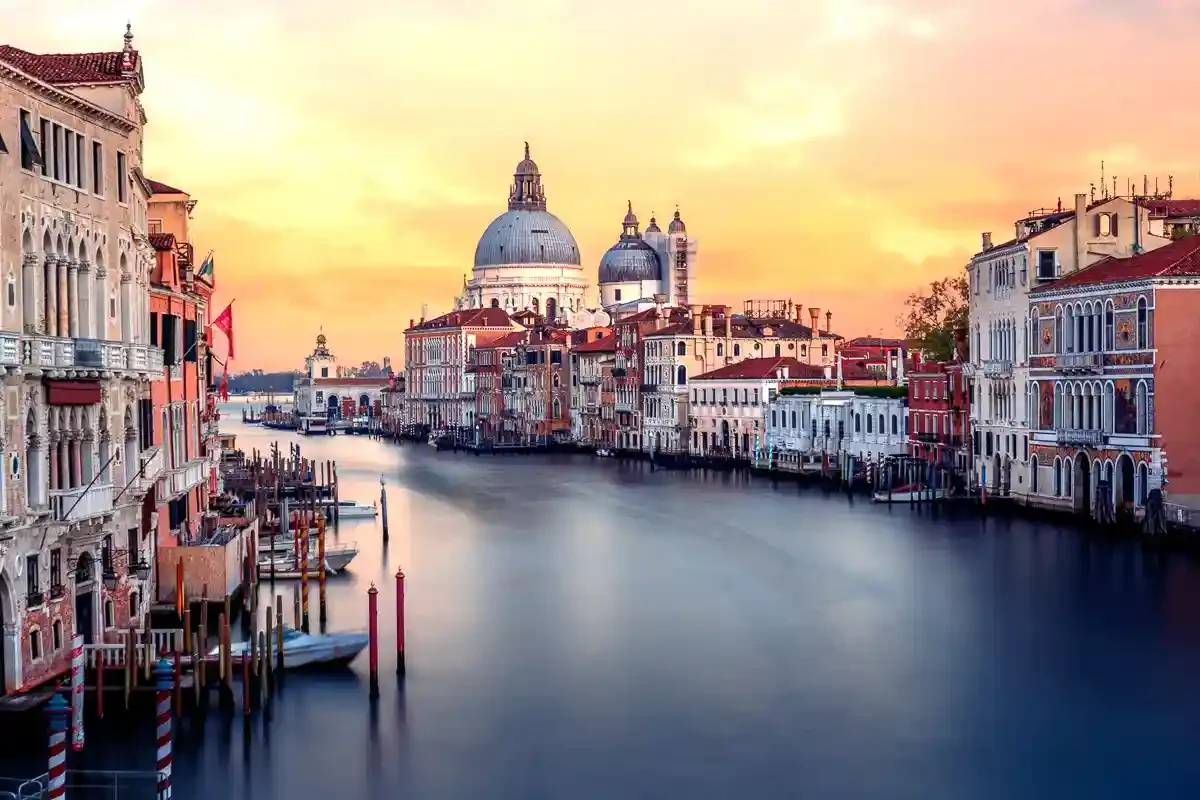 On the Grand Canal in Venice