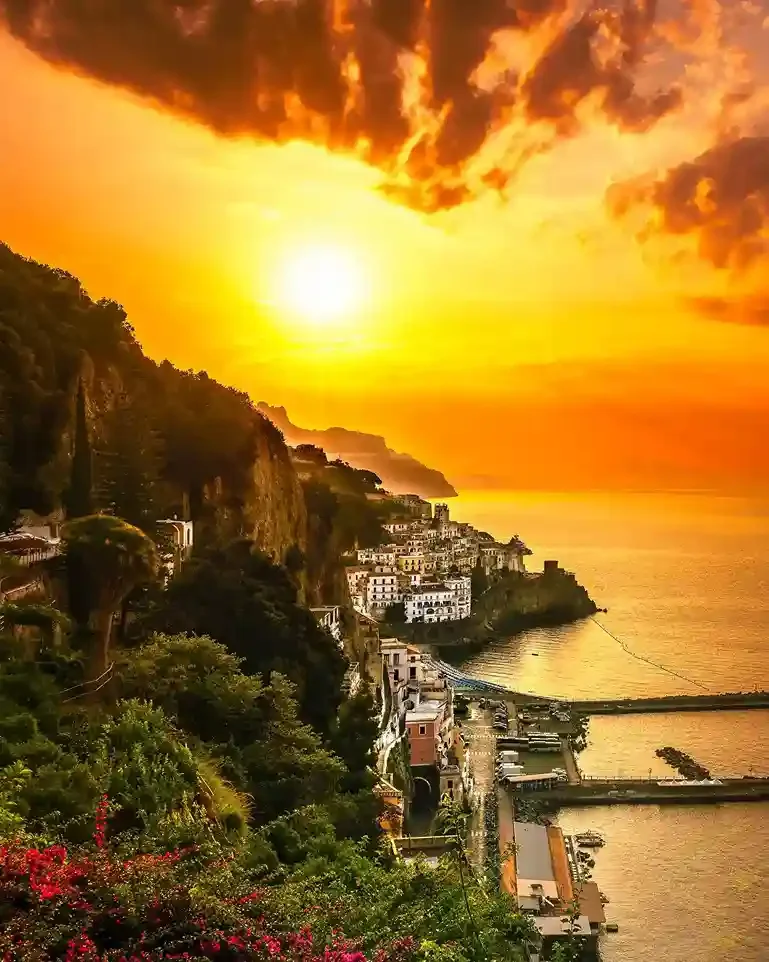 Sunrise over Amalfi