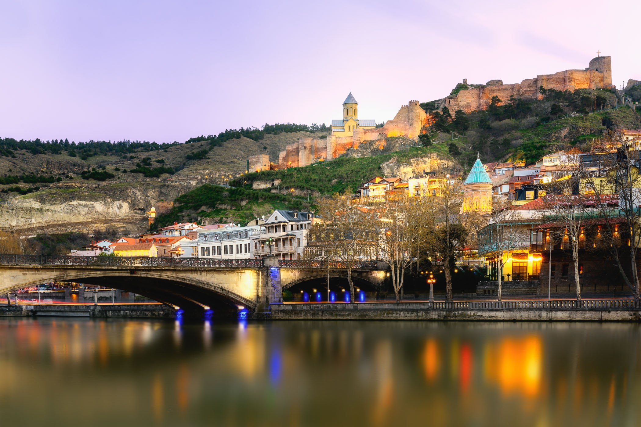 timeless glow, tbilisi's old town at dusk-fine-art-photograph-john-wright.jpg