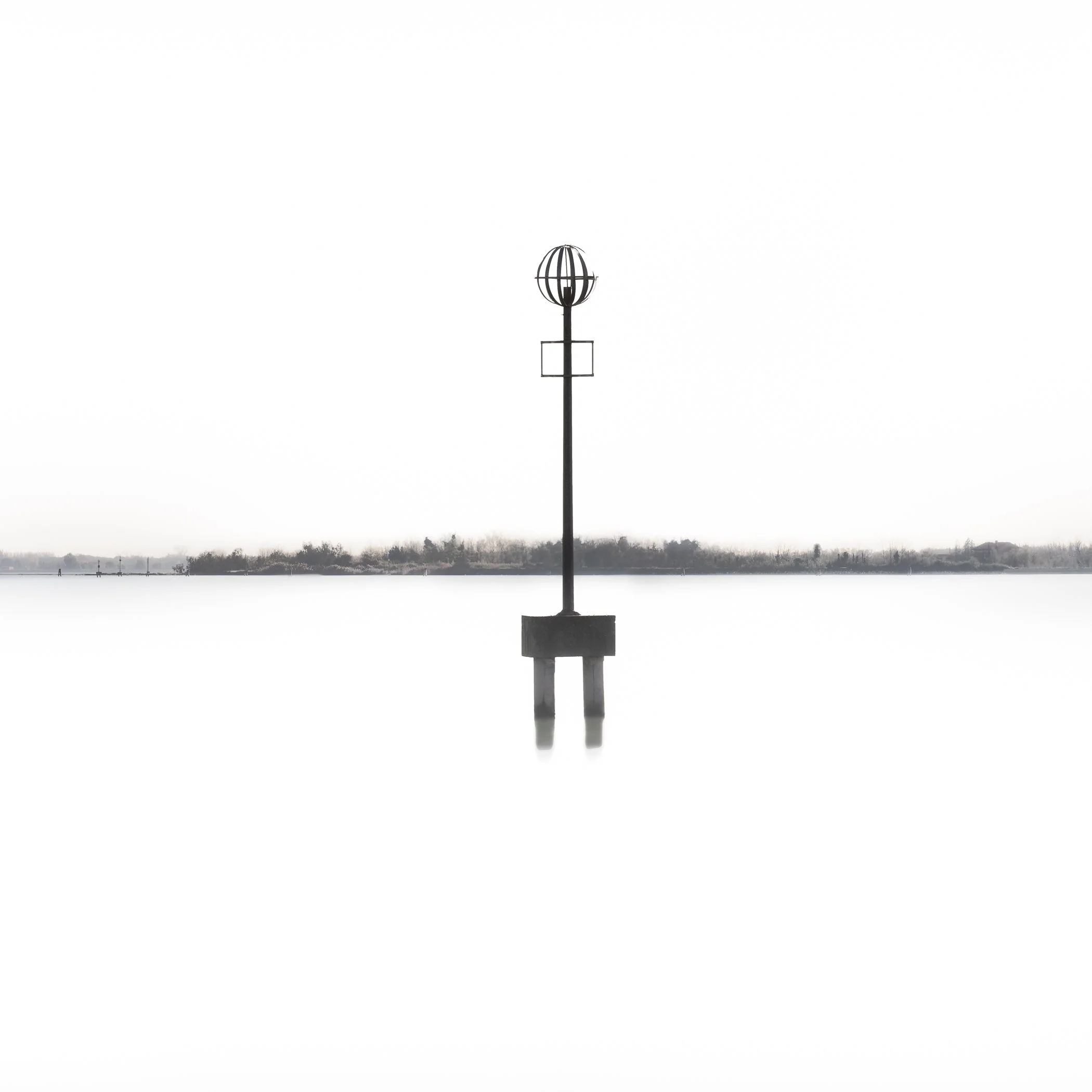 Attention A striking minimalist composition emphasizing stark lines, negative space, and single focal clarity.