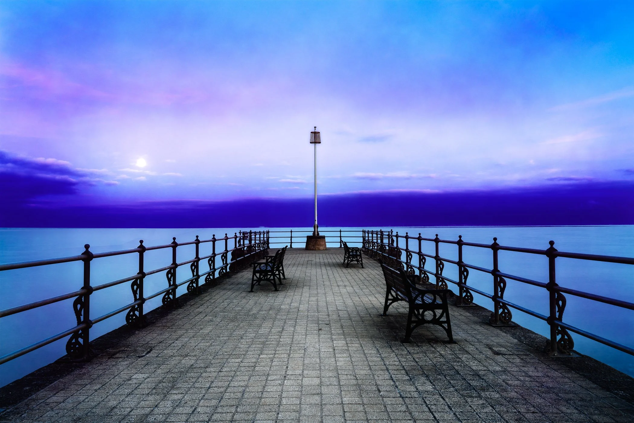 Banjo Pier A structured architectural study highlighting the rustic textures and leading lines of the pier.