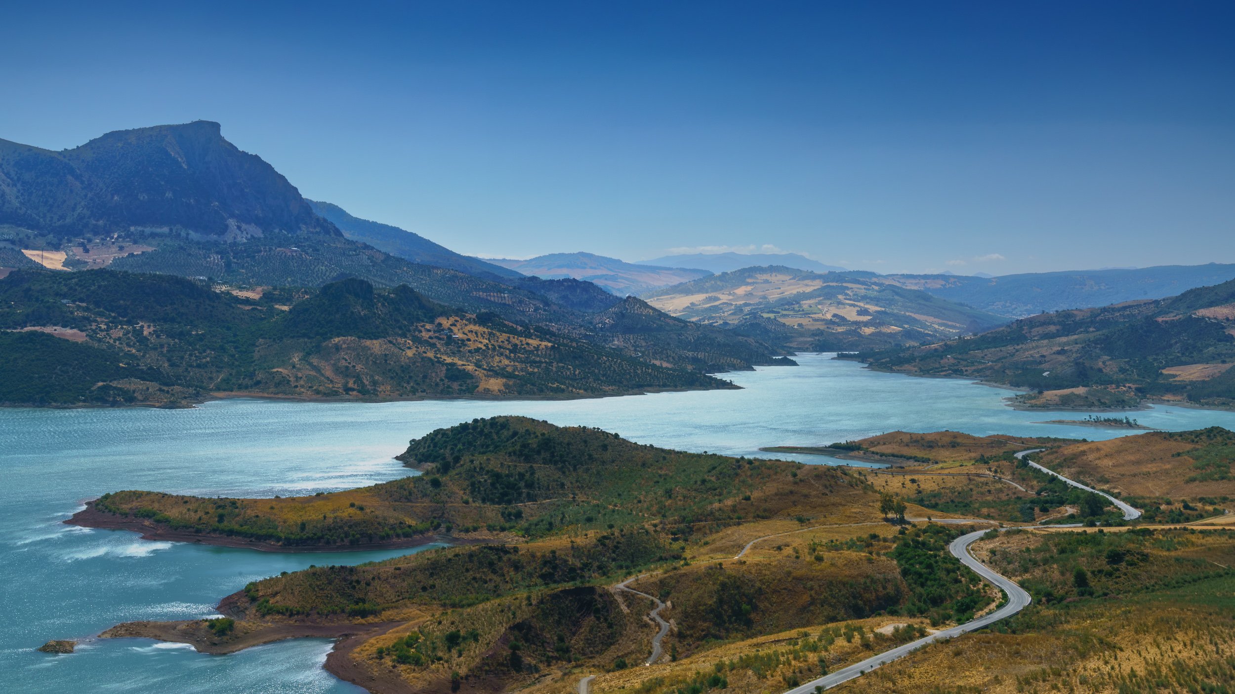 Zahara el Gastor Reservoir in Andalucia, Spain