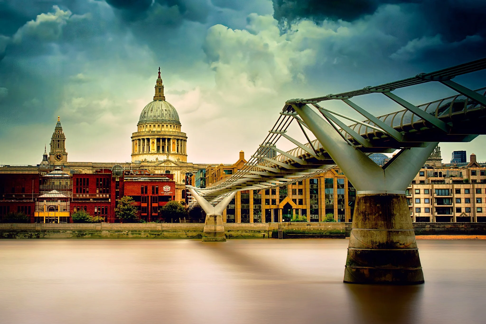 st paul’s cathedral and the millennium bridge.jpg