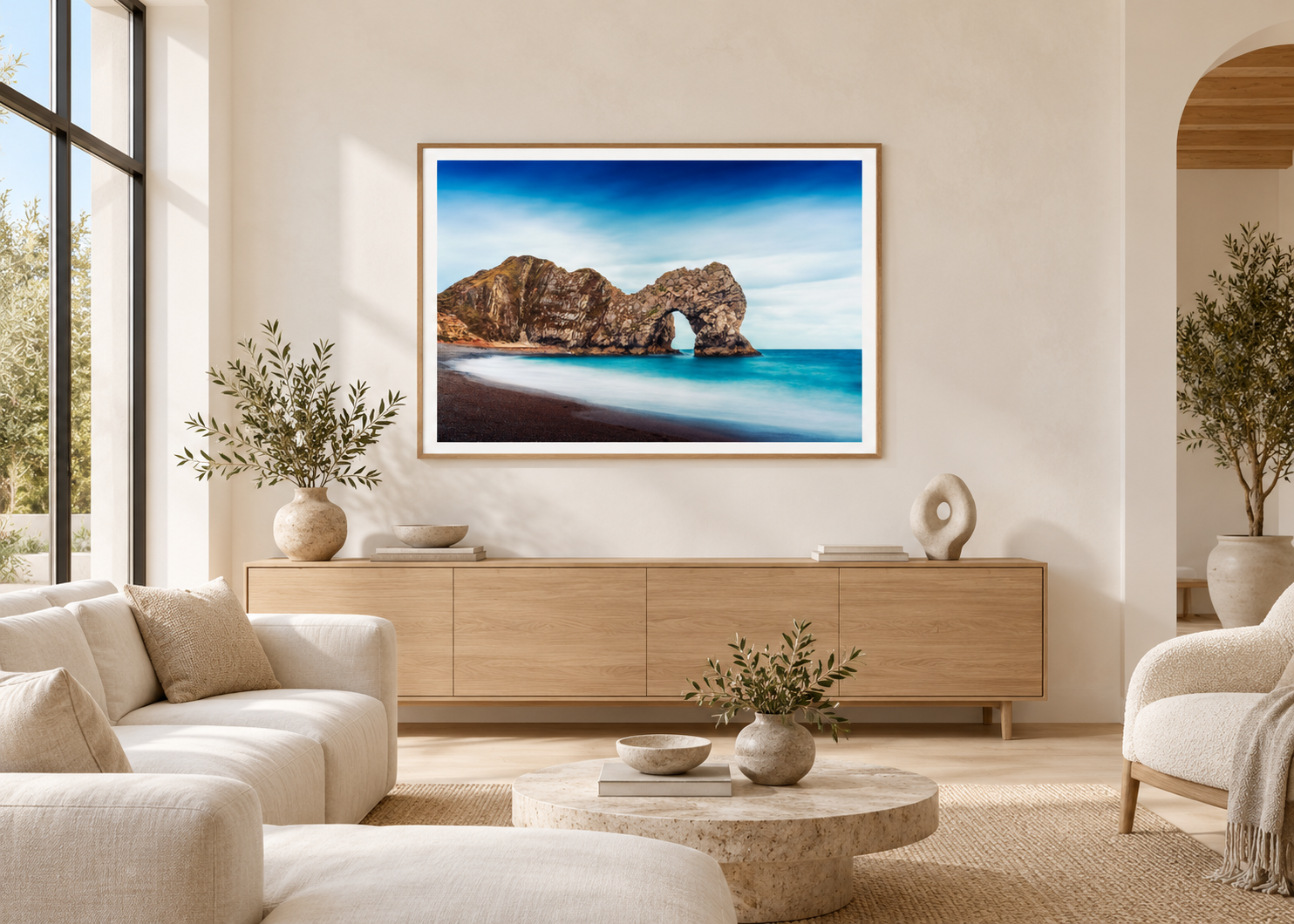 Room mock up of Durdle Door in Dorset