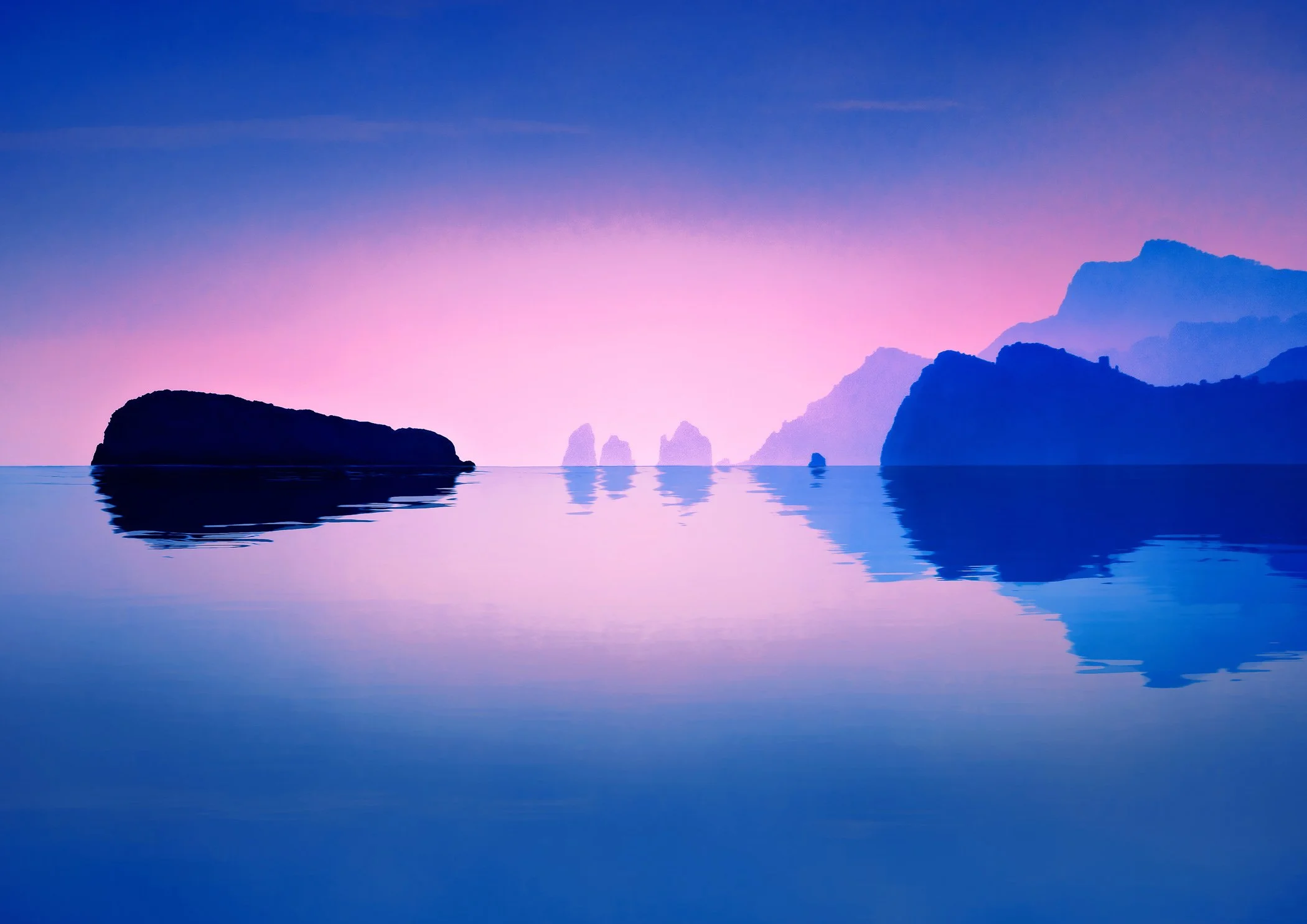 A dreamy image of the Amalfi Coast