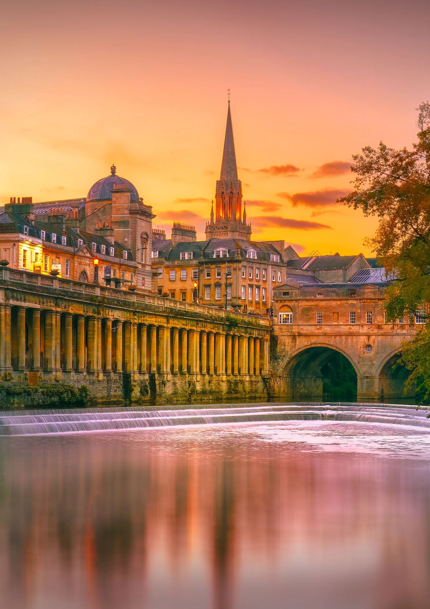 reflections of bath in the golden hour-fine-art-photography-fine-art-photograph-john-wright.jpg