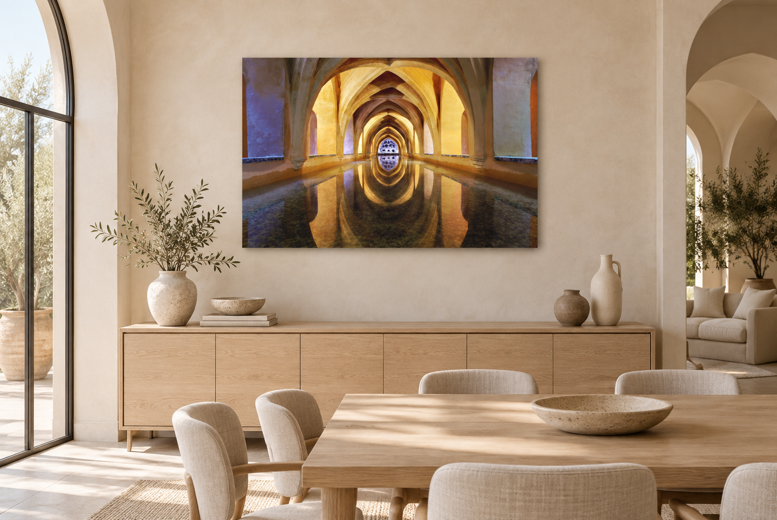 Room Mock Up Maria Padilla Baths in Seville