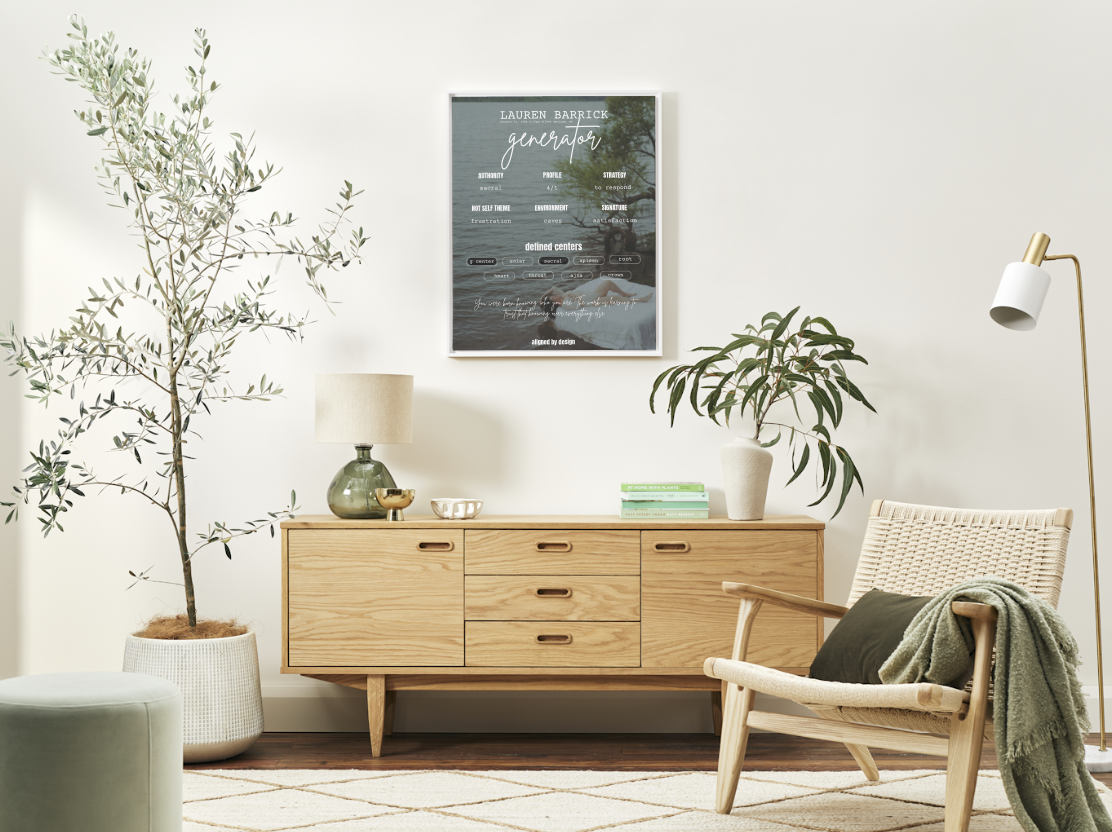 Custom Human Design Canvas Print | Personalized Chart Art | Aligned by Design