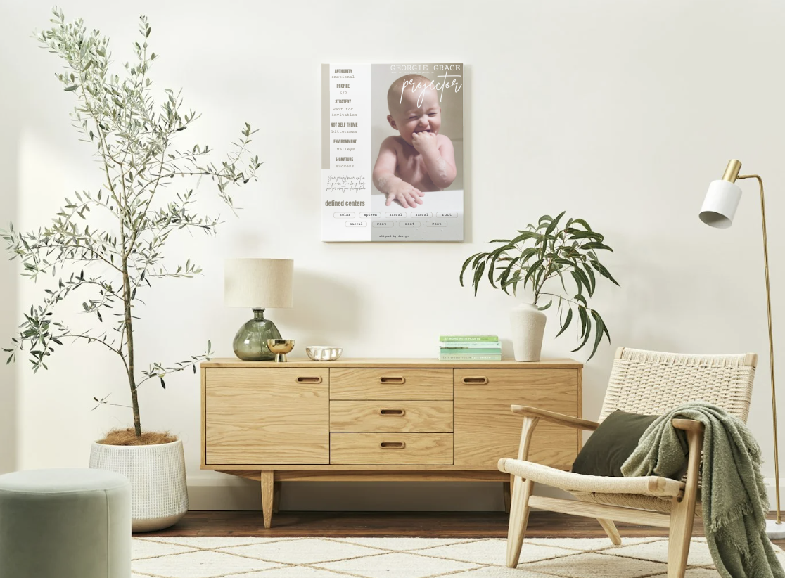 Custom Human Design Canvas Print | Personalized Chart Art | Aligned by Design