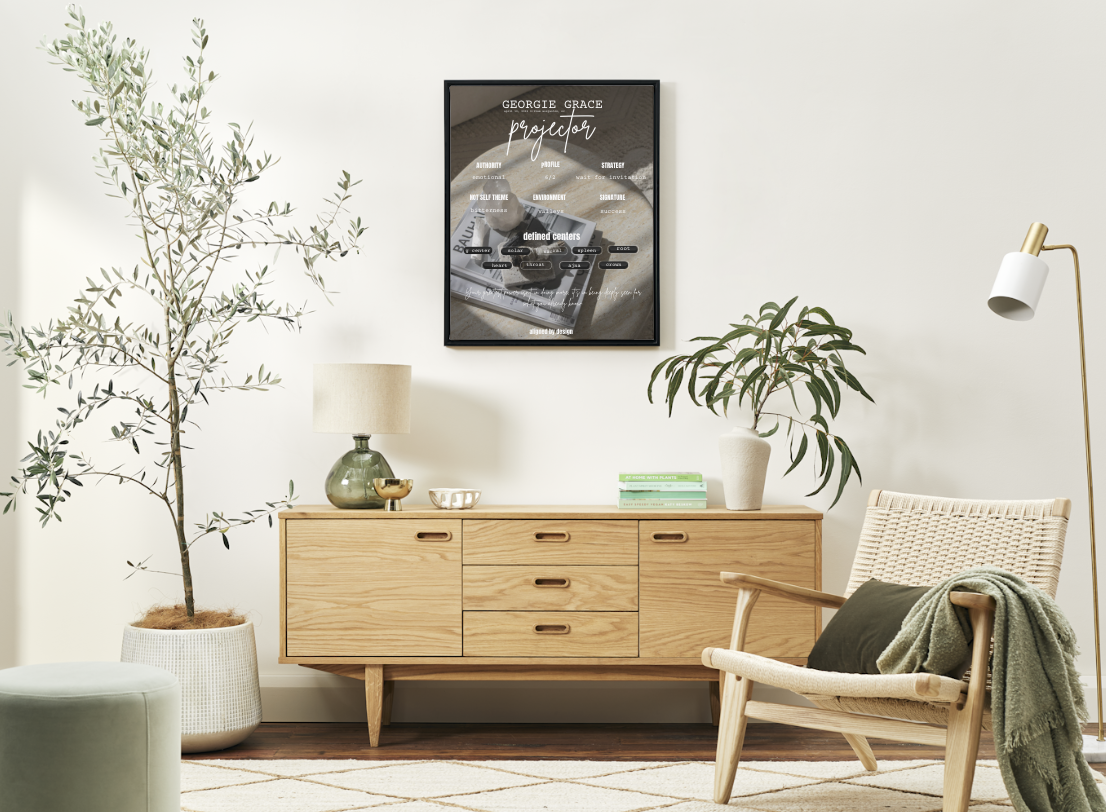 Custom Human Design Canvas Print | Personalized Chart Art | Aligned by Design