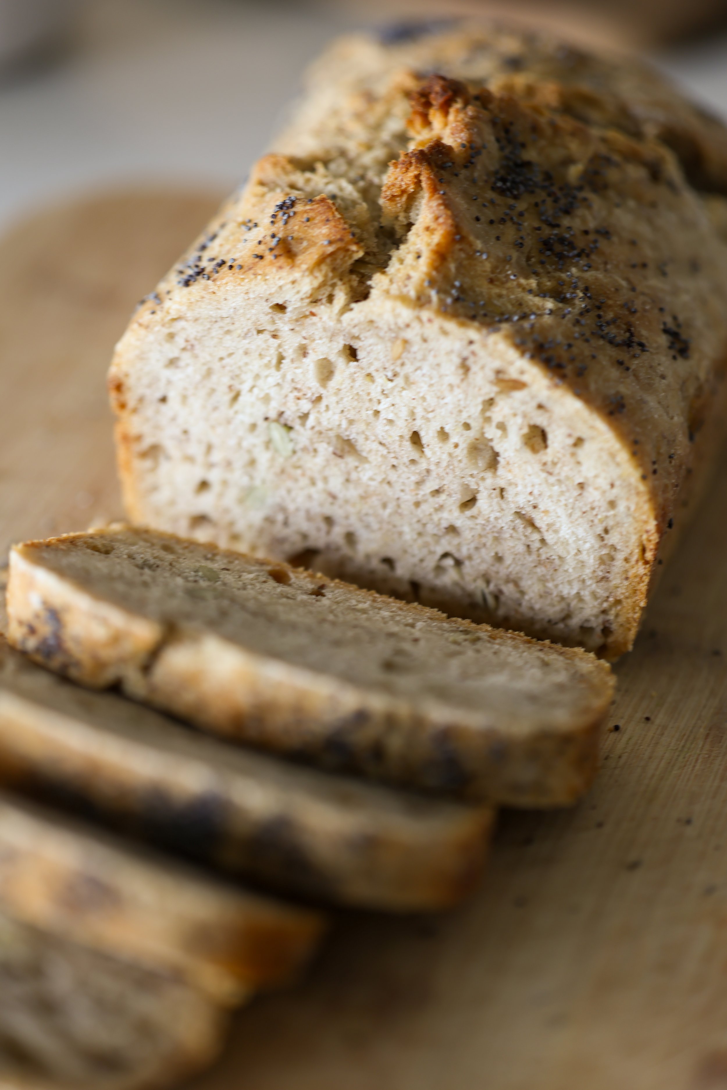 Arctic Sourdough Bread Poppyseed Rye Slice