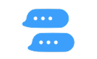 Icon of two text bubbles