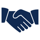 Icon of two hands shaking