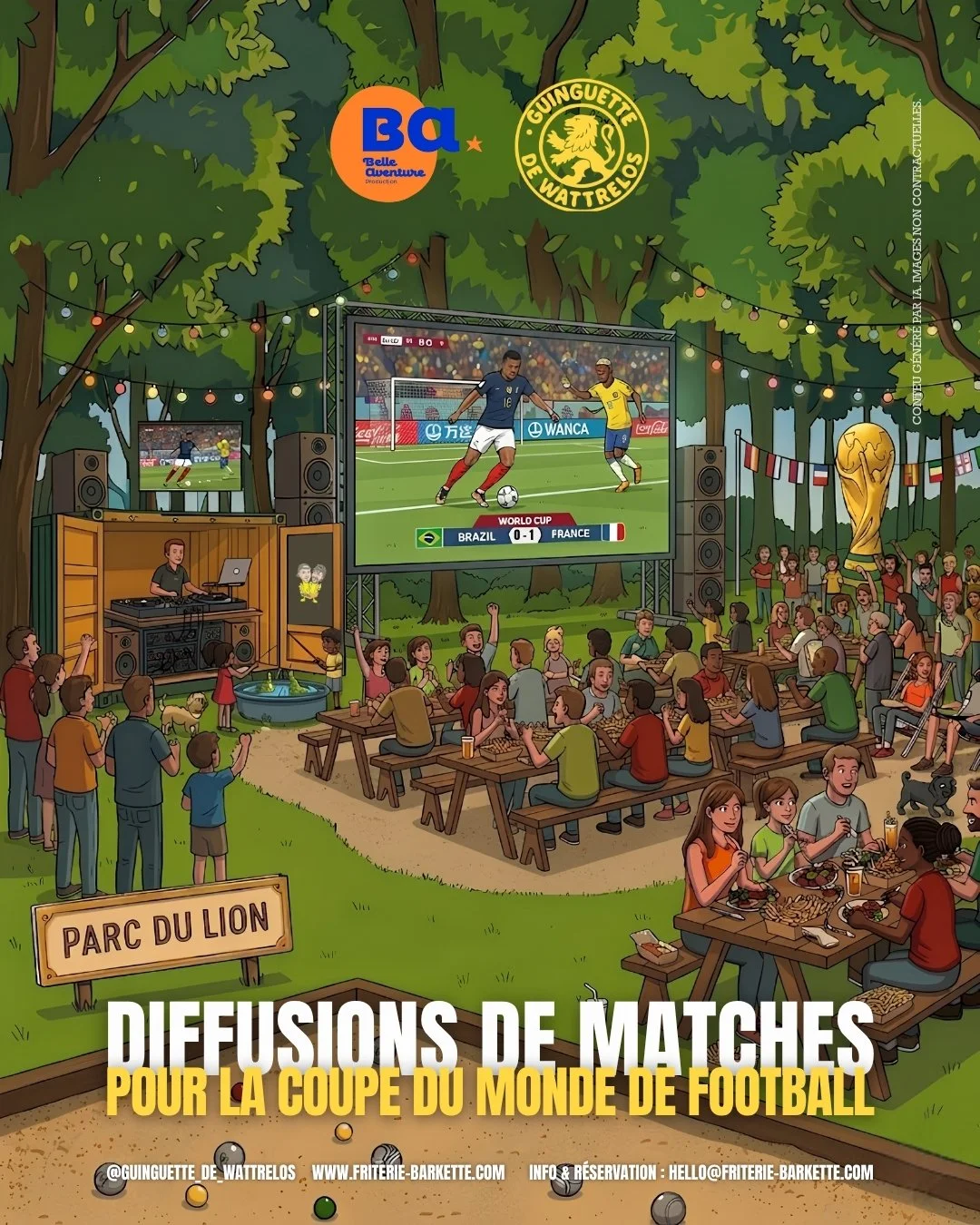 Foot et convivialité : La terrasse de la Guinguette de Wattrelos passe en mode Coupe du Monde !