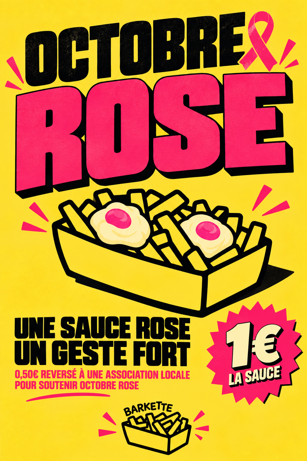 Octobre Rose : chez Barkette, notre mayo passe au rose 🎀
