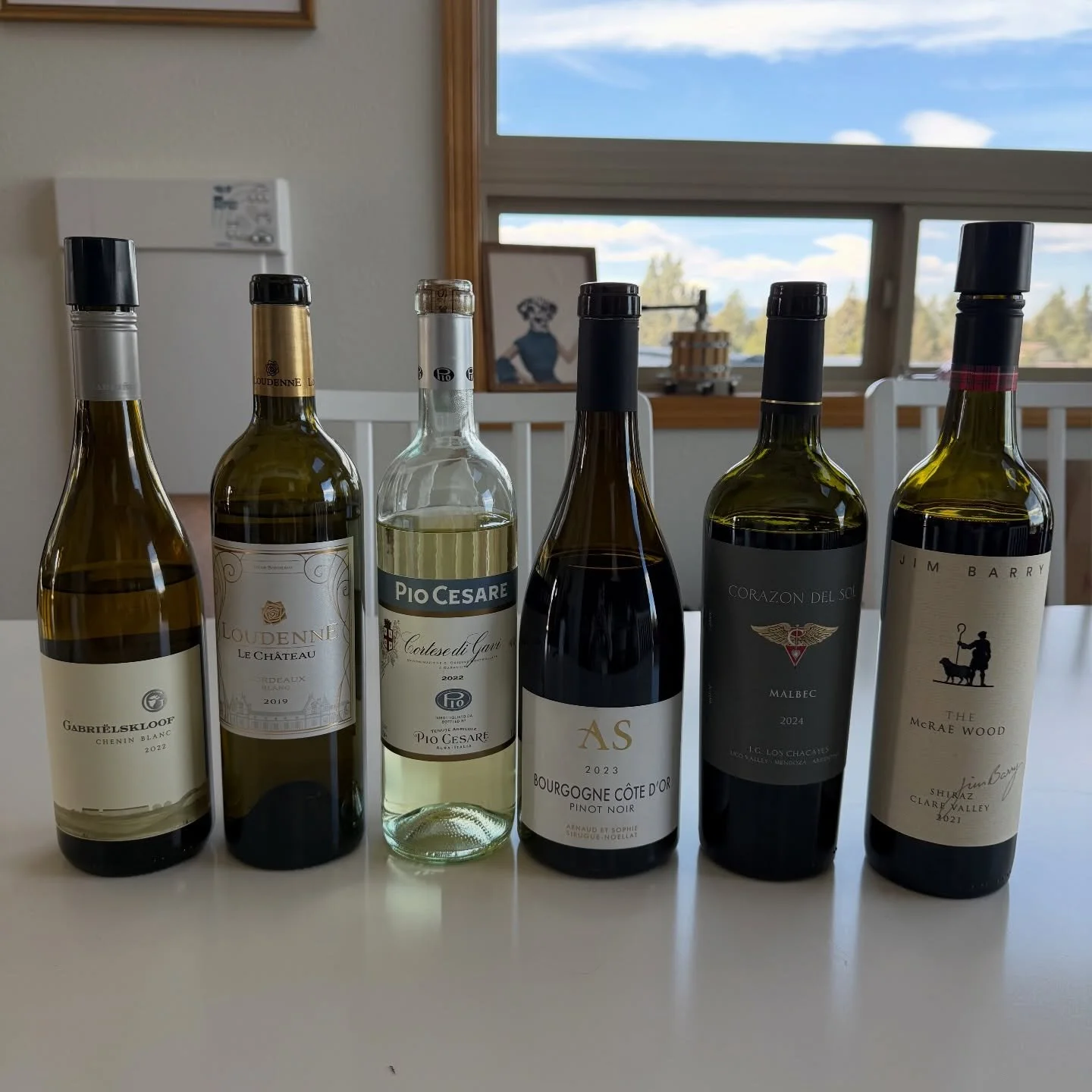 Blind tasting line-up for today!  Did 6 wines with a fellow wine nerd 🤓 we had so much fun!  Got 3/6 varietals correct and only 1 with the correct region.  I forgot how fun this can be when you take the pressure off. ❤️🍷